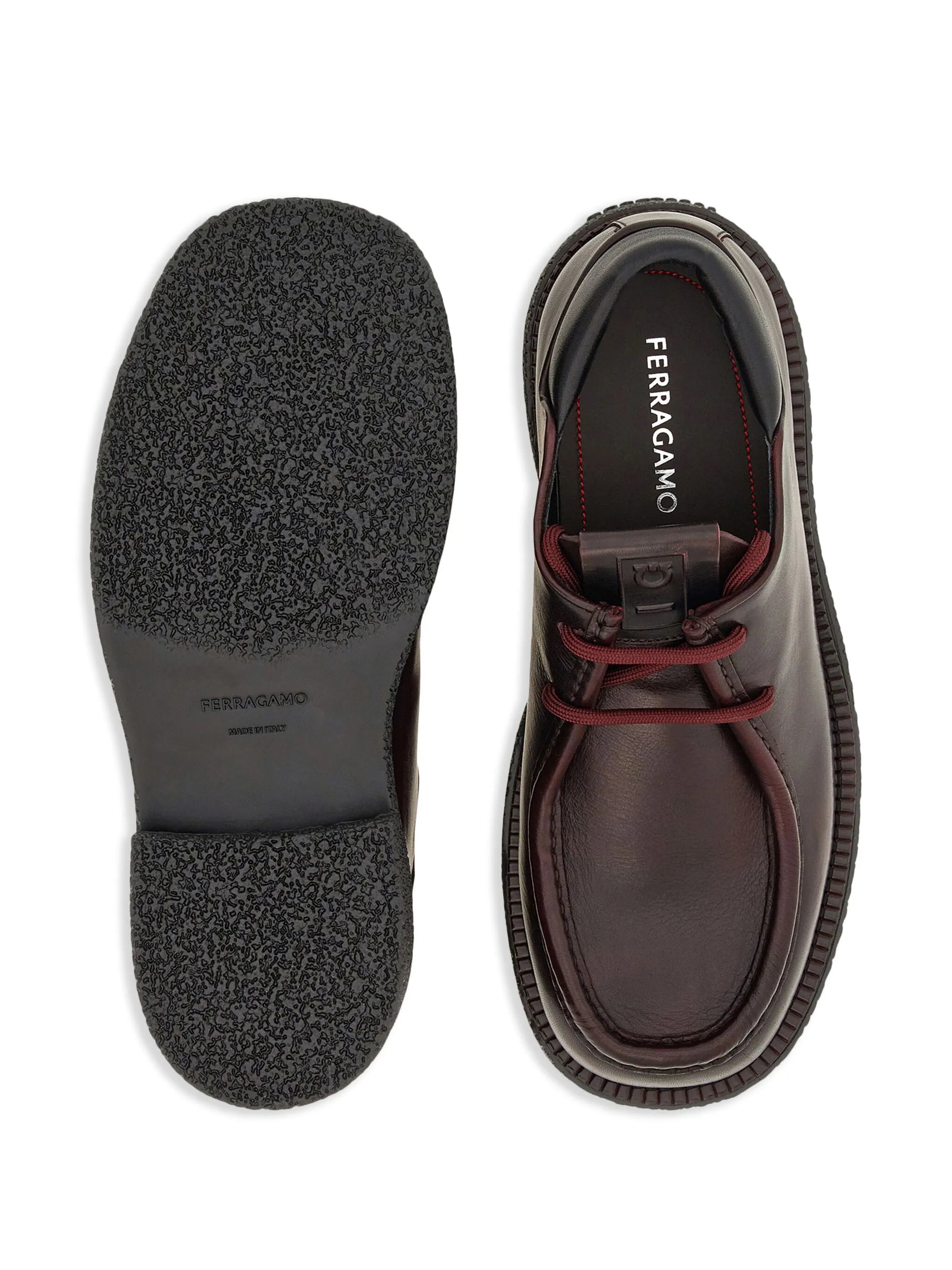 lace-up leather derby shoes