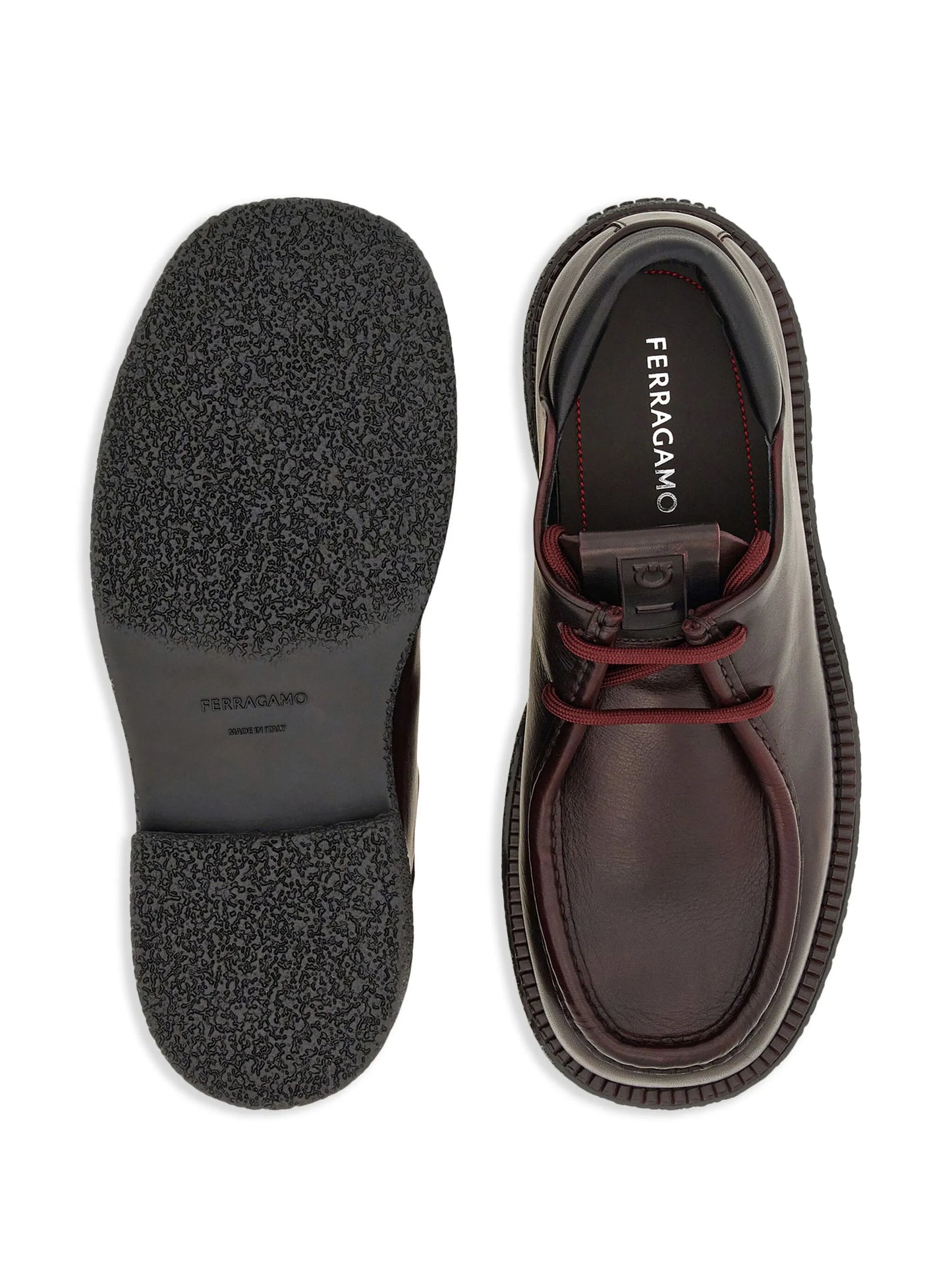 lace-up leather derby shoes