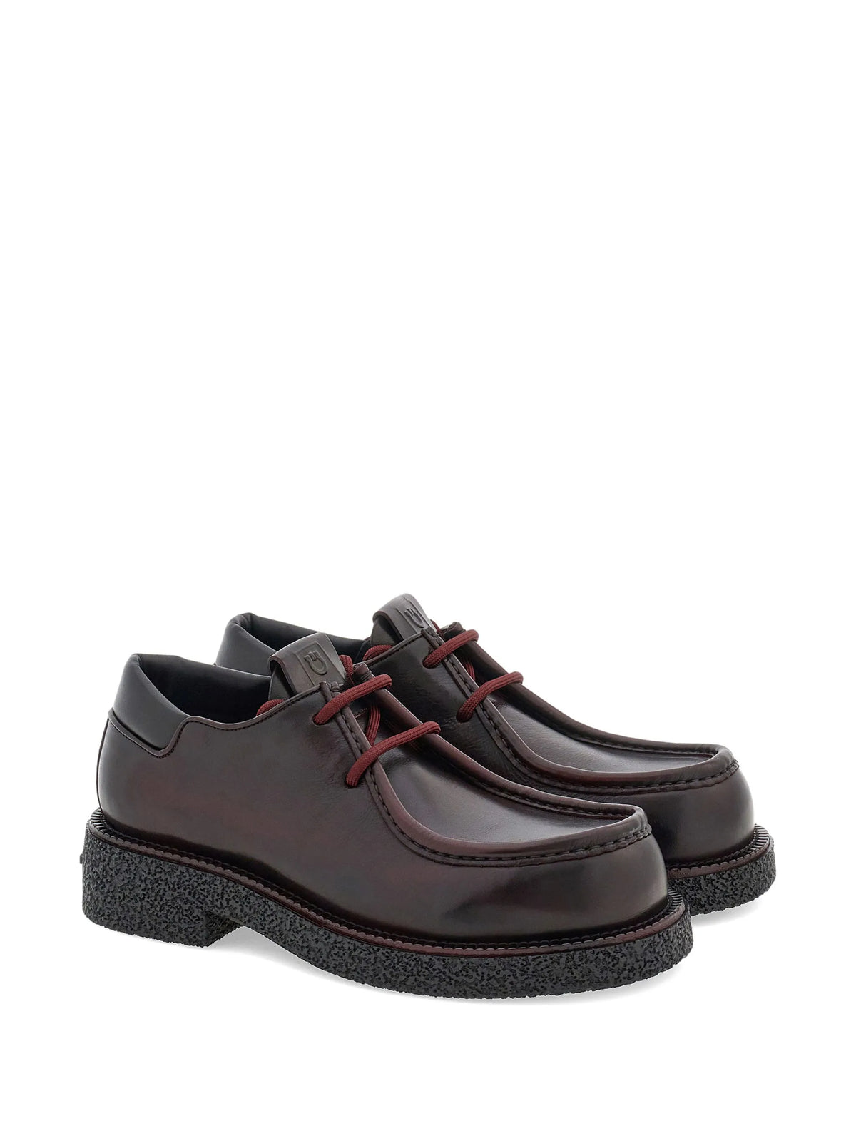 lace-up leather derby shoes