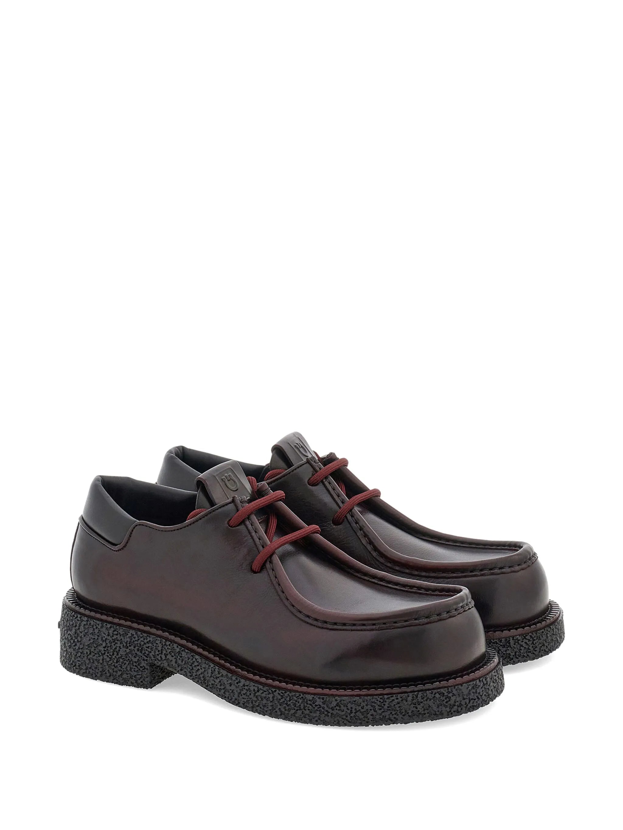 lace-up leather derby shoes