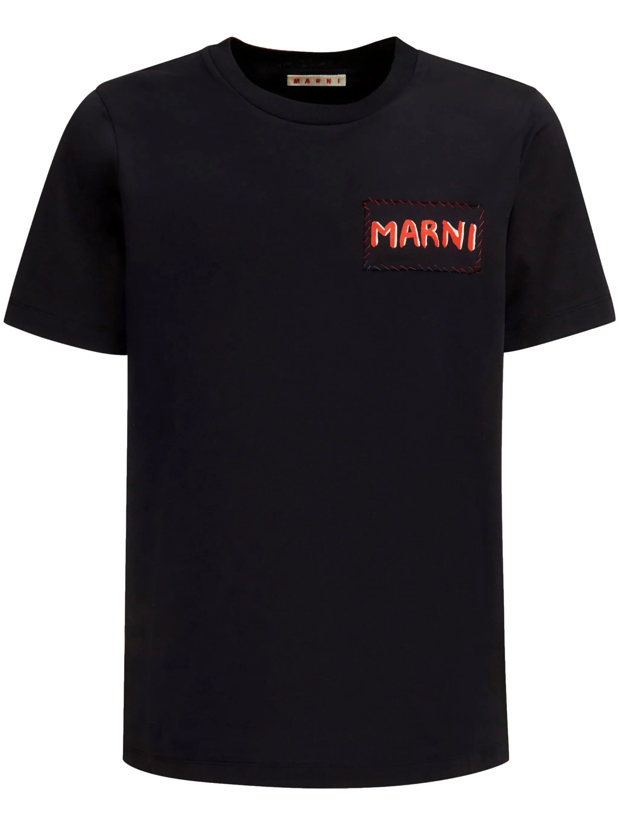 cotton T-shirt with logo patch