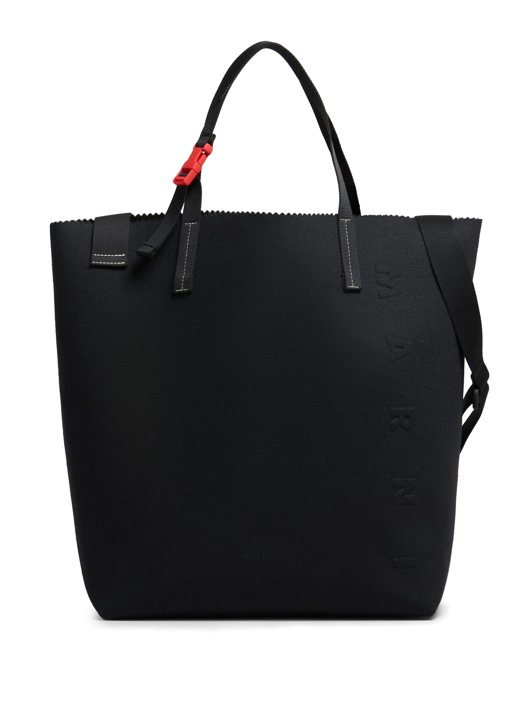 embossed-logo tote bag