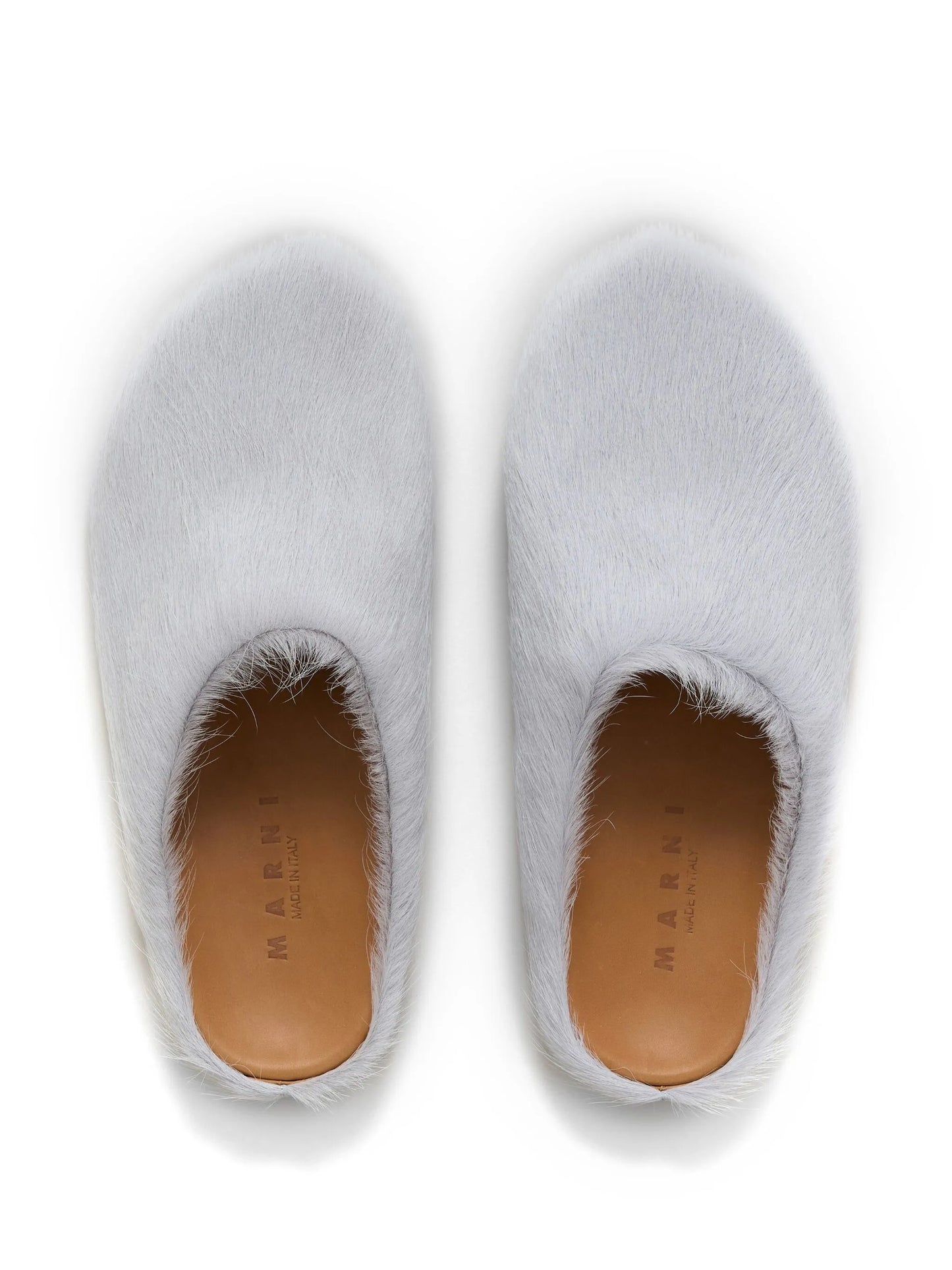 long hair calfskin Fussbett sabot