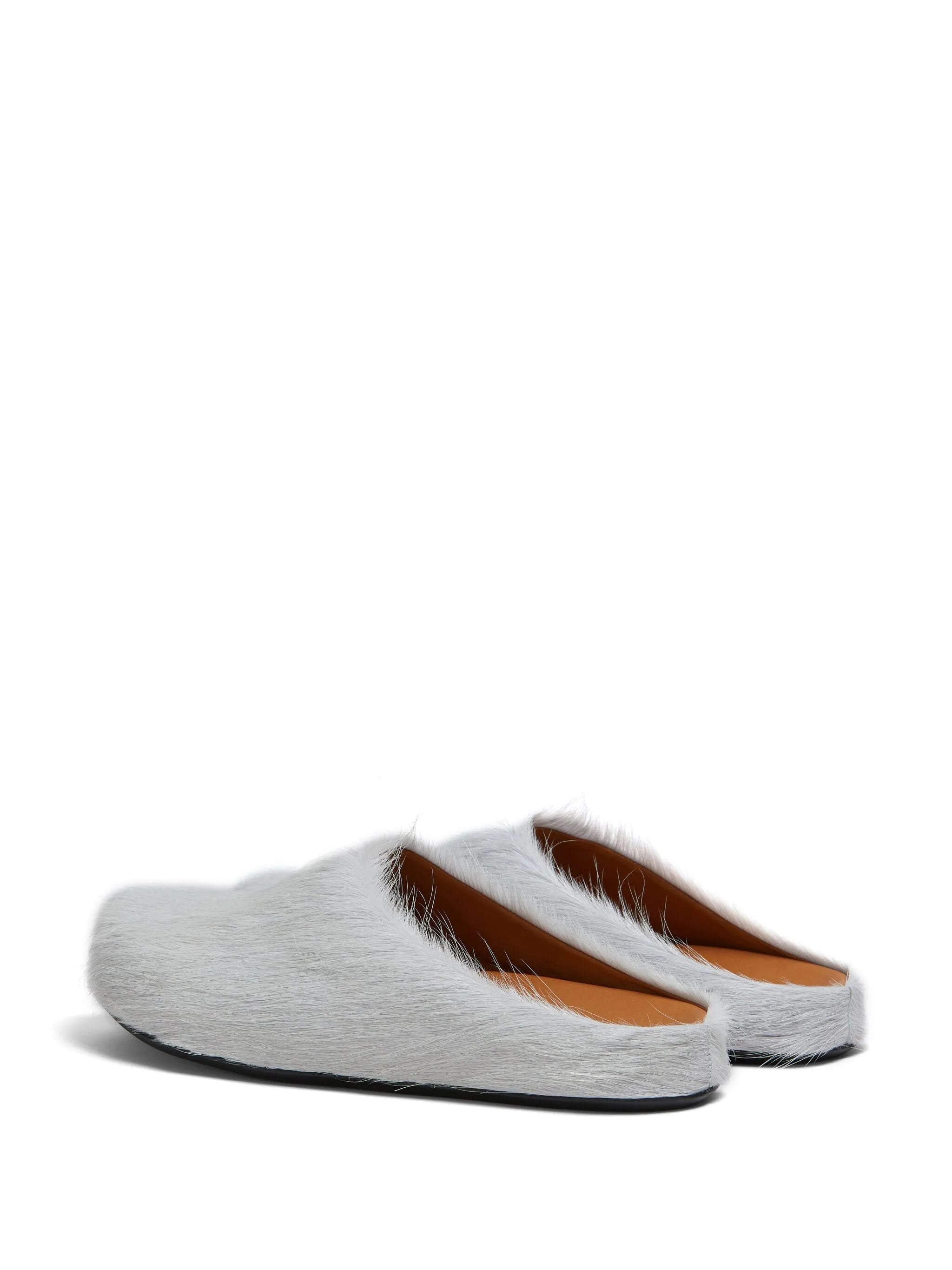 long hair calfskin Fussbett sabot