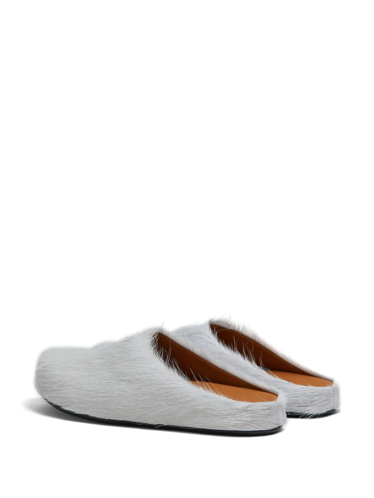 long hair calfskin Fussbett sabot