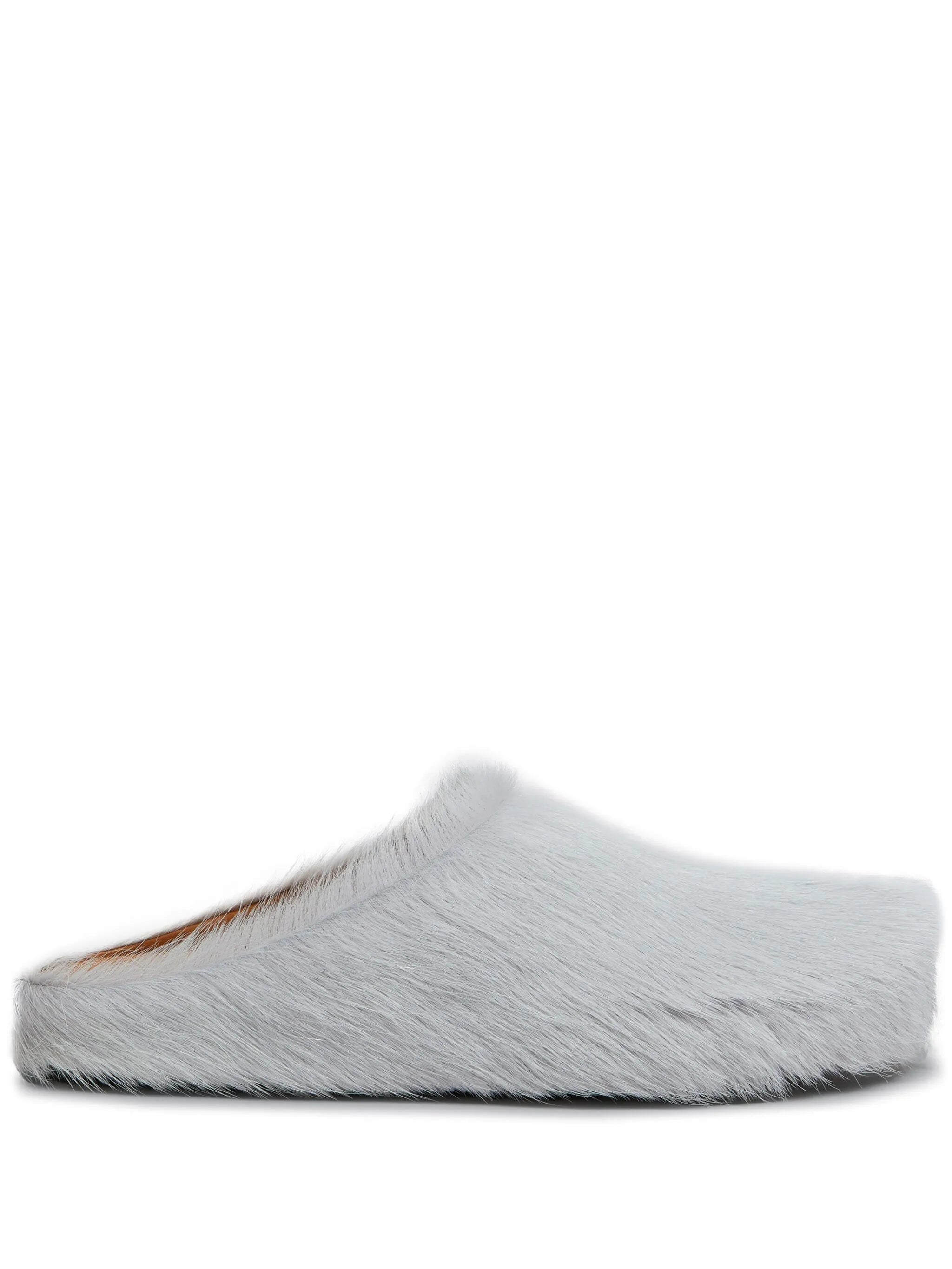 long hair calfskin Fussbett sabot