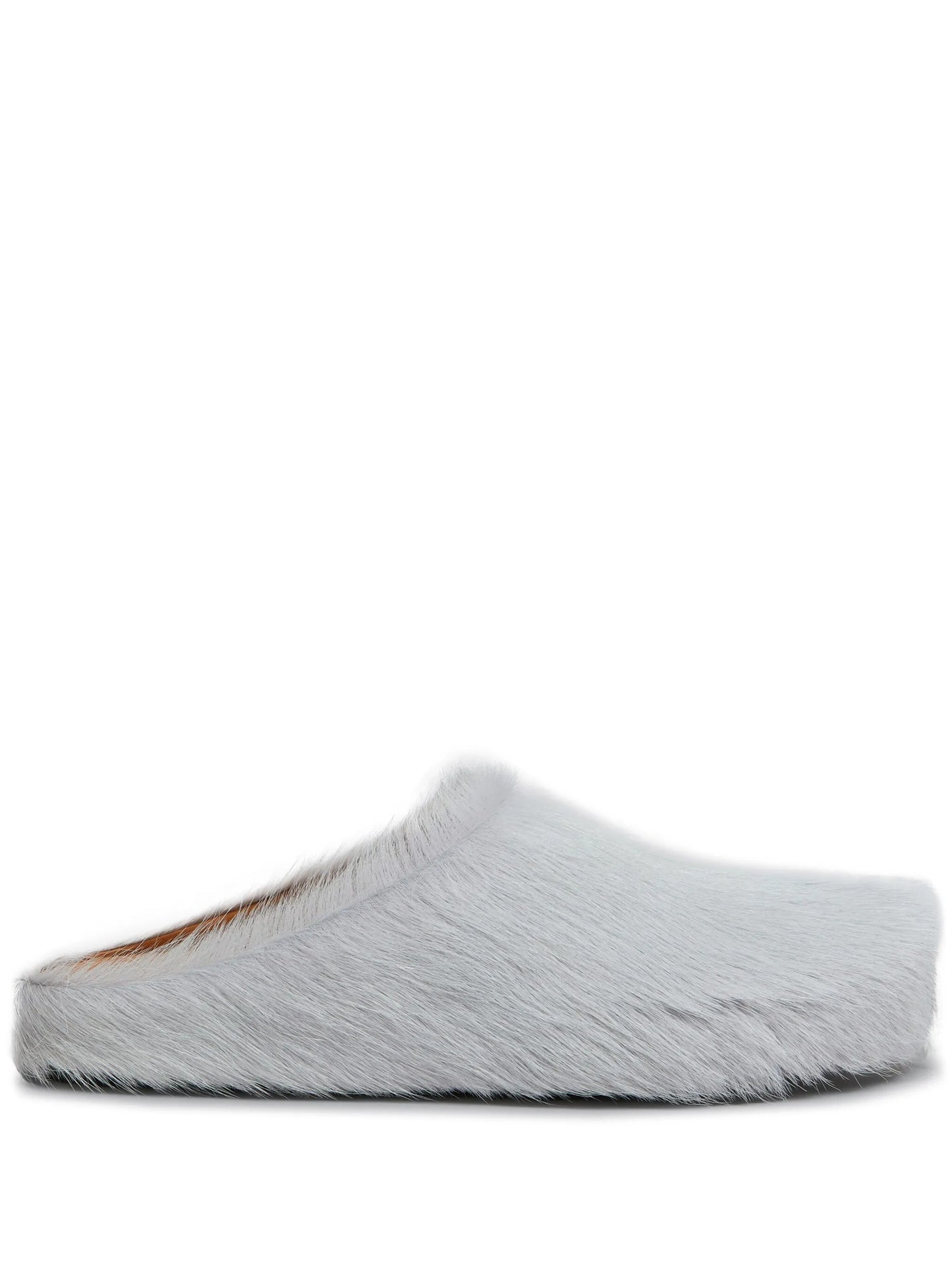 long hair calfskin Fussbett sabot