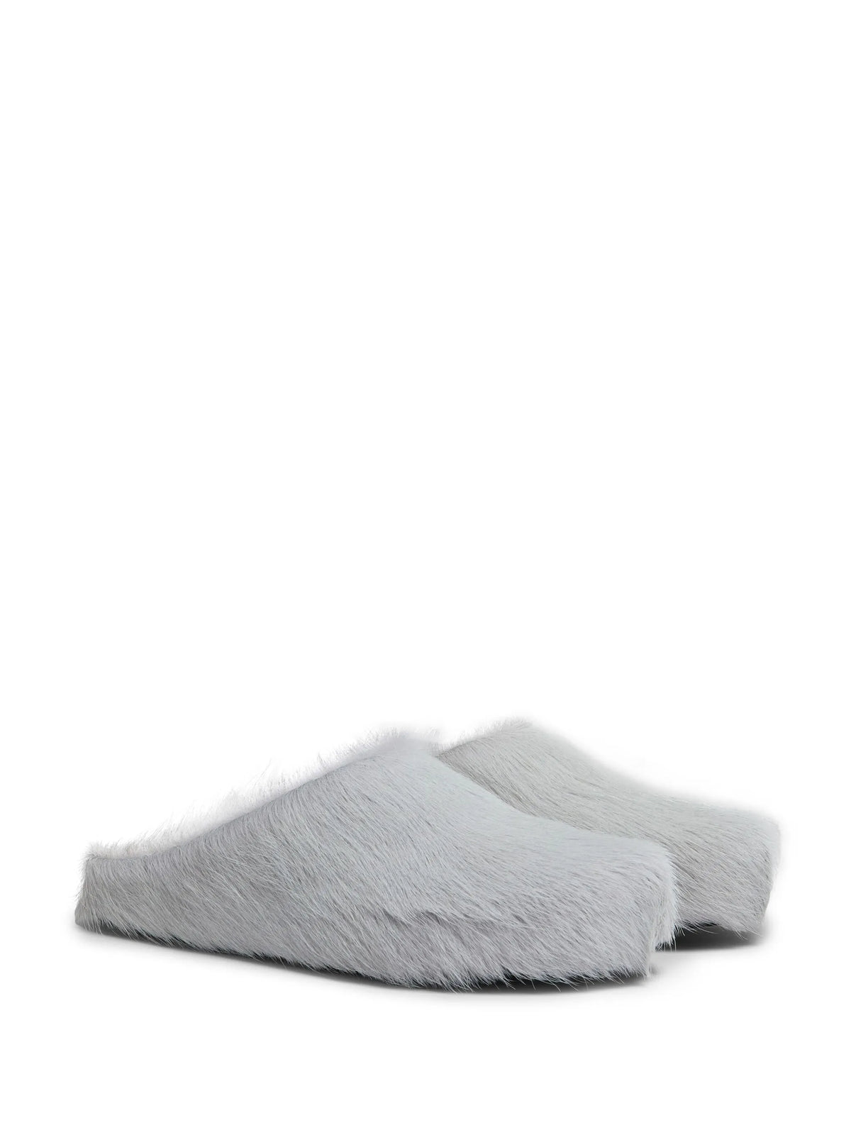 long hair calfskin Fussbett sabot