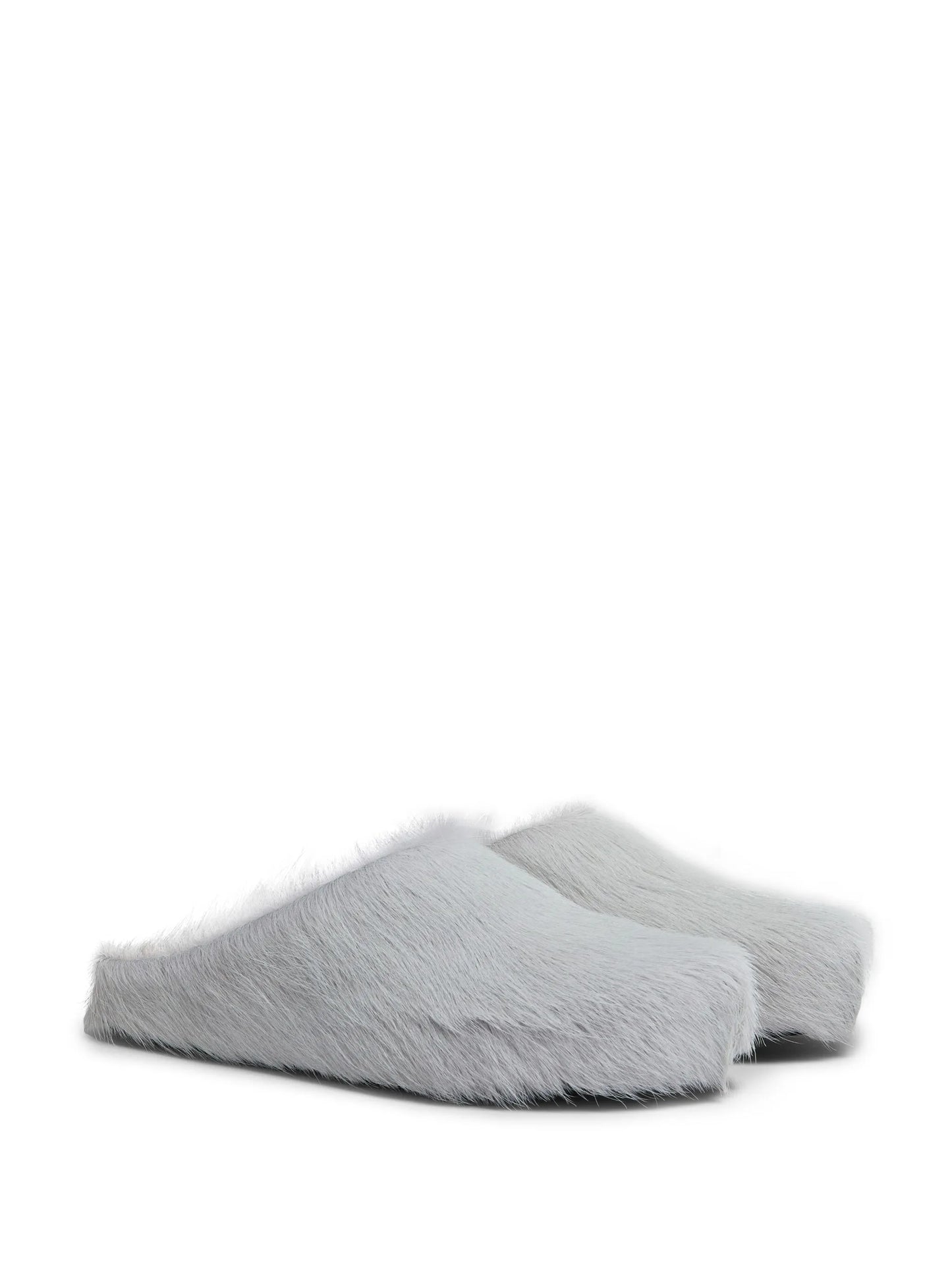 long hair calfskin Fussbett sabot