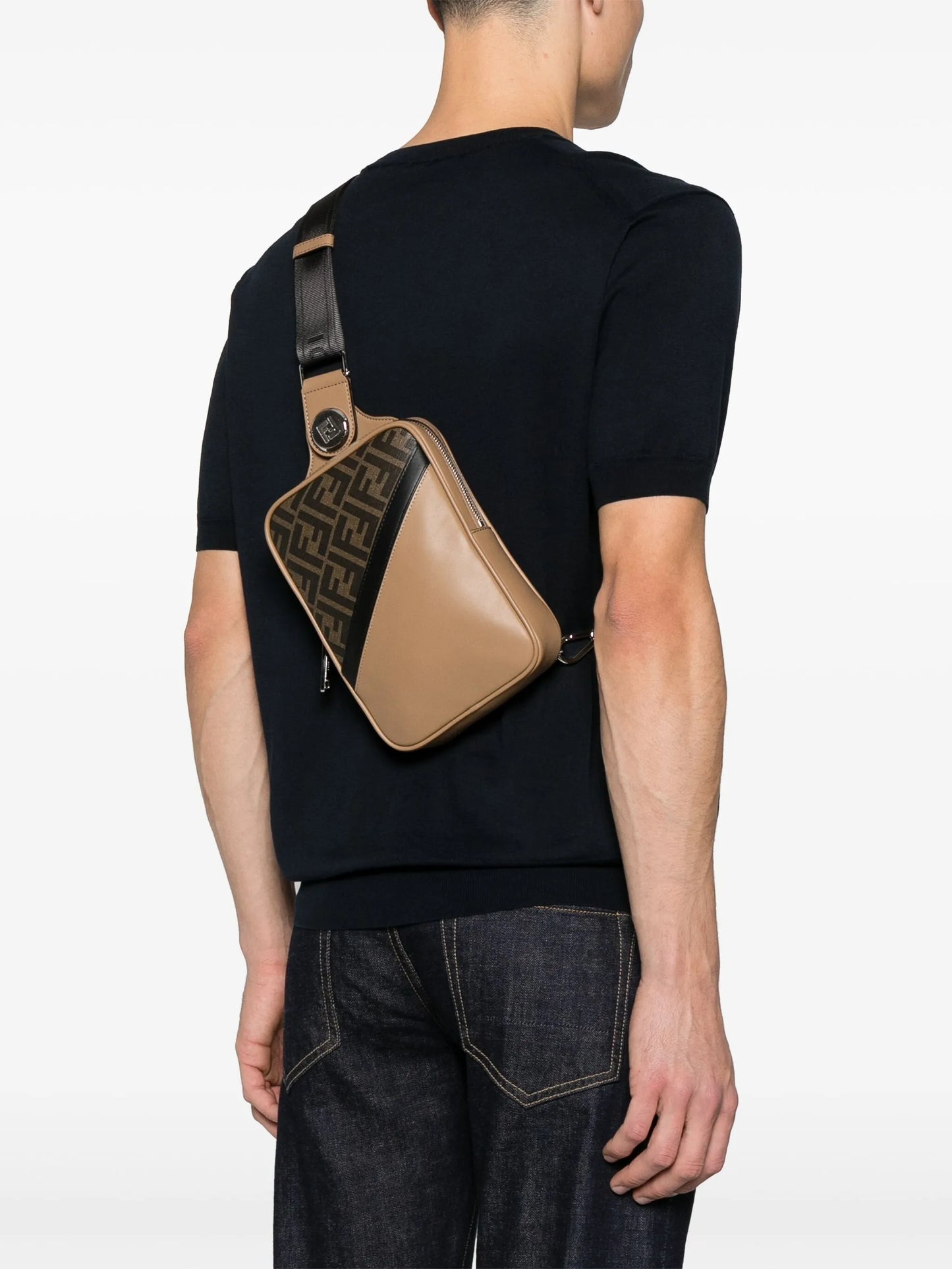 monogram messenger bag