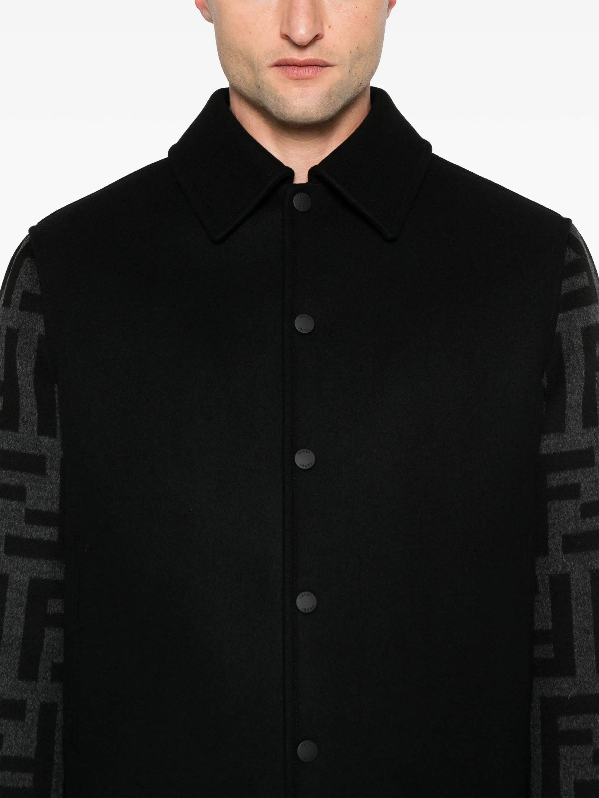 FF-motif bomber jacket