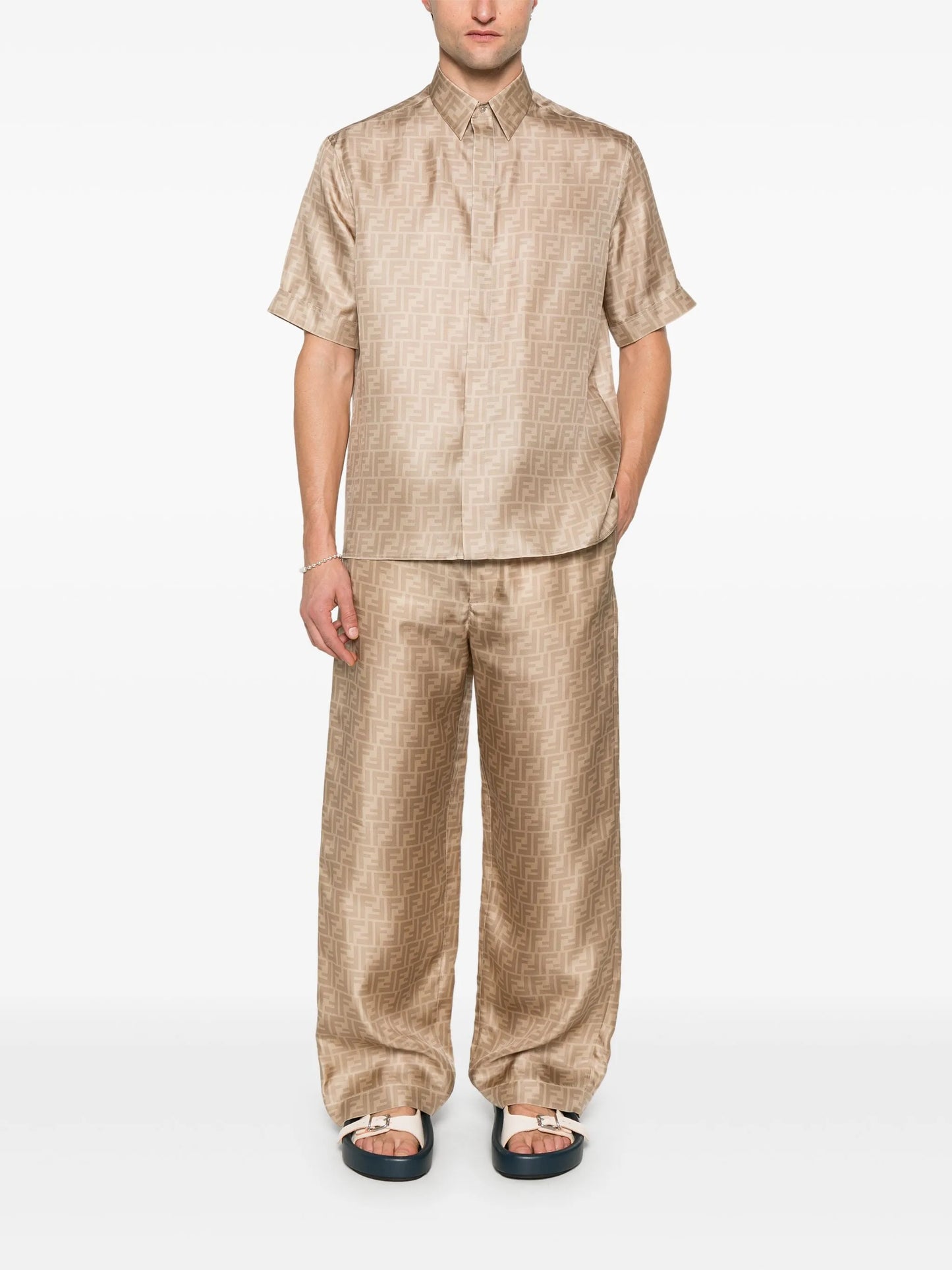 FF silk trousers