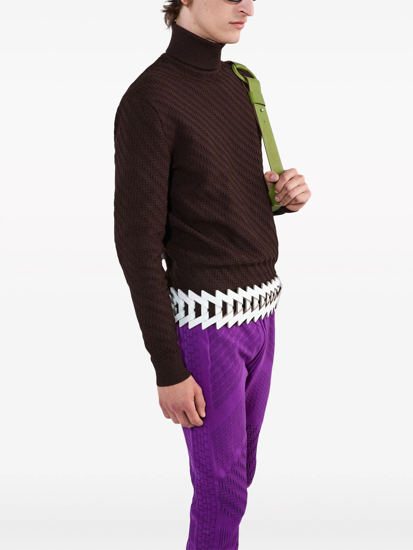 turtleneck nylon sweater