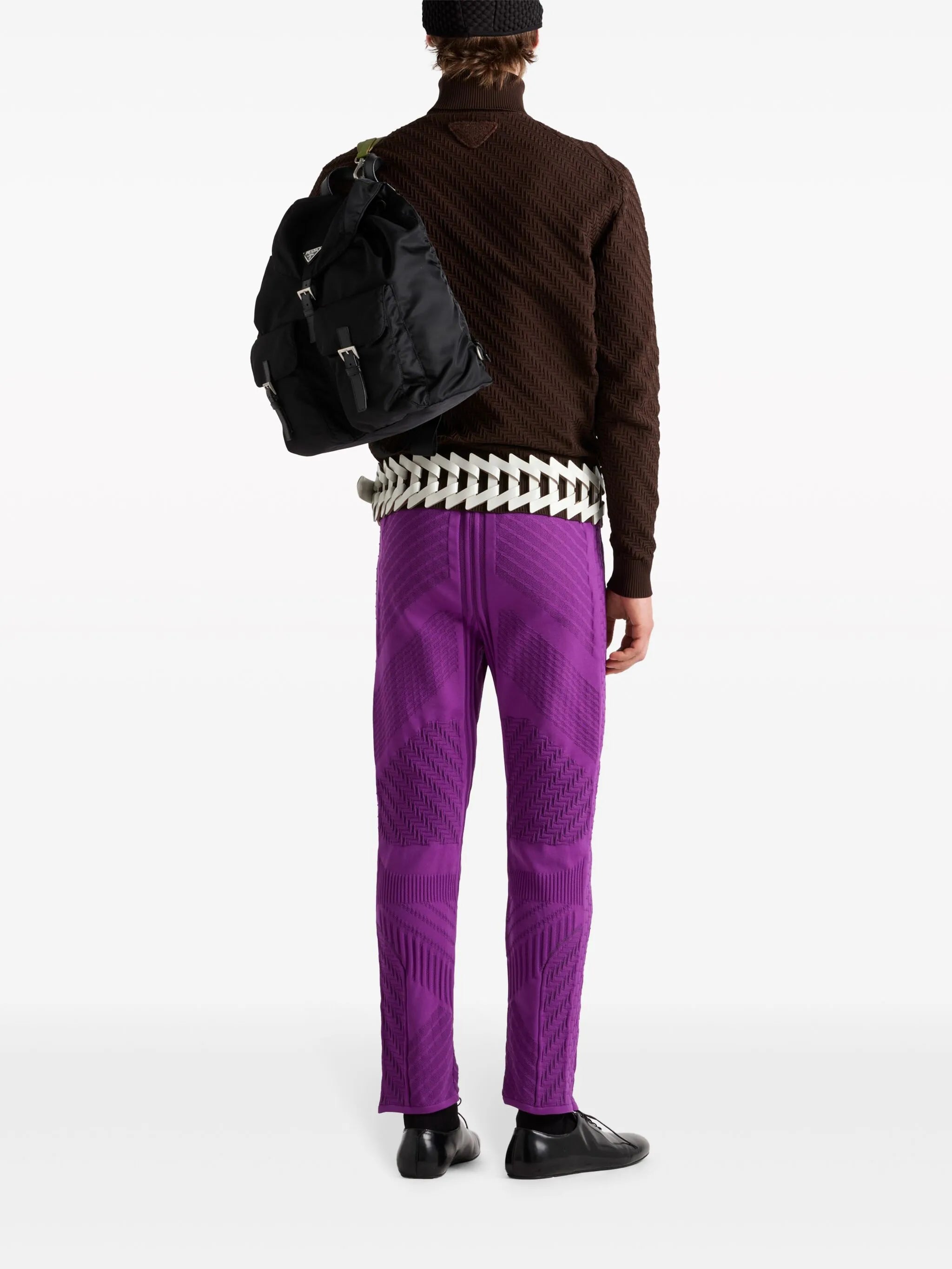 turtleneck nylon sweater