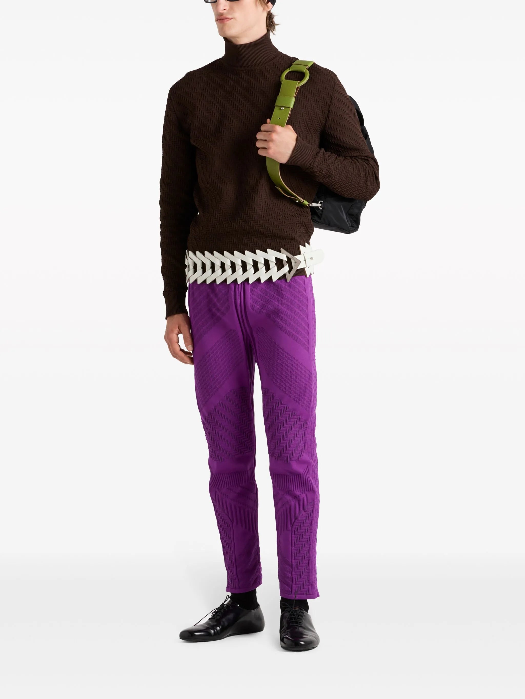 turtleneck nylon sweater