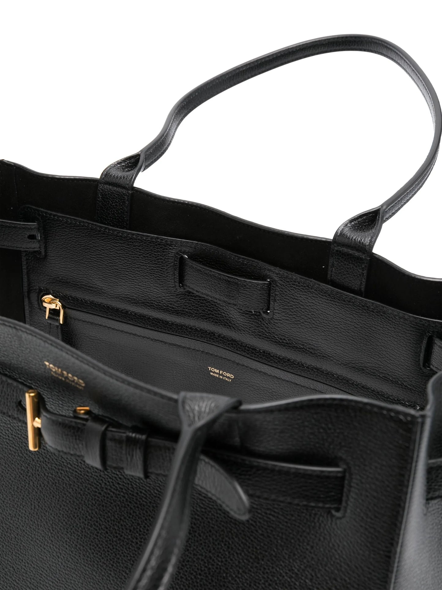 medium Audrey pebble-grain logo-buckle tote bag