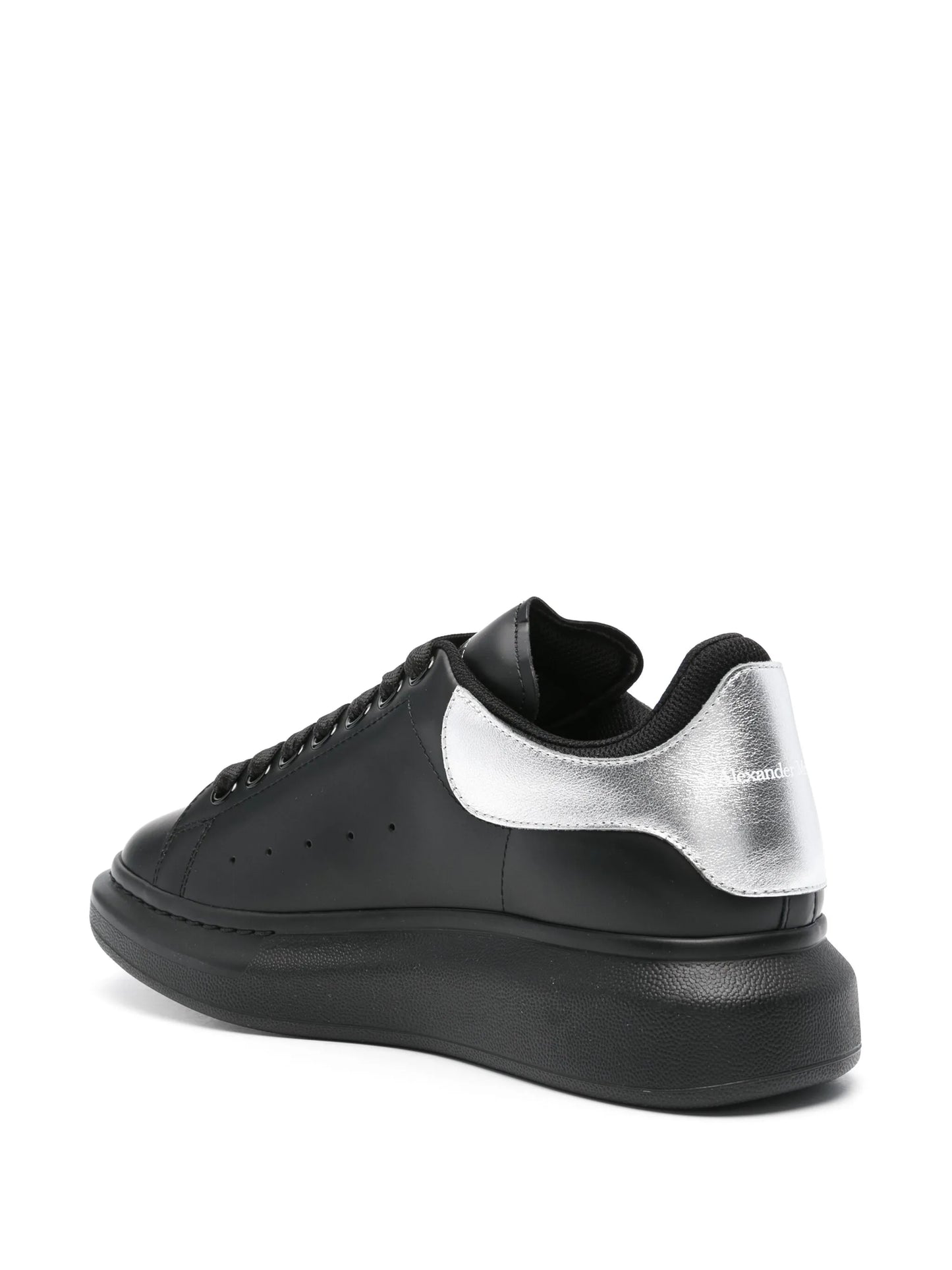Oversized leather sneakers
