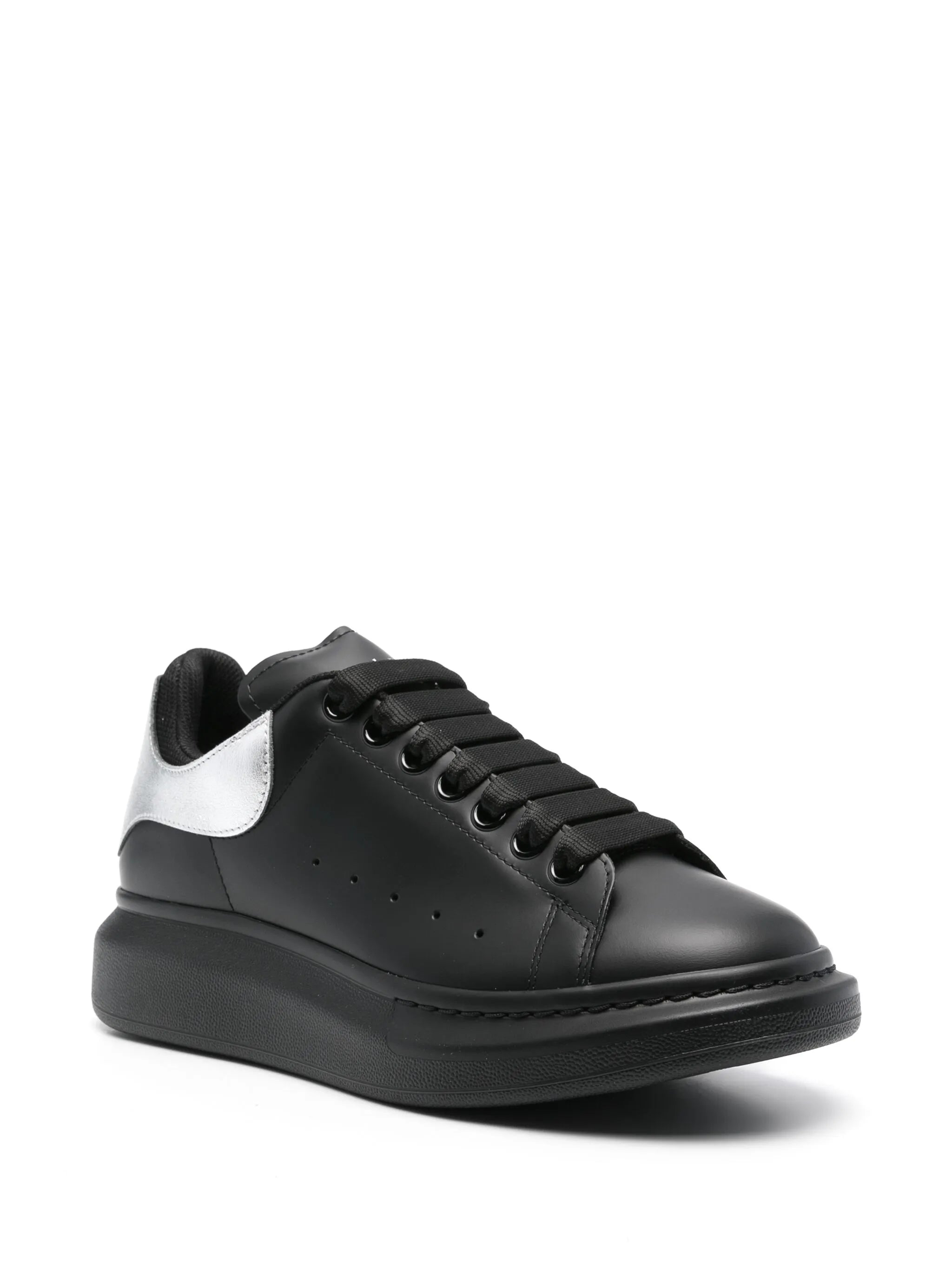 Oversized leather sneakers