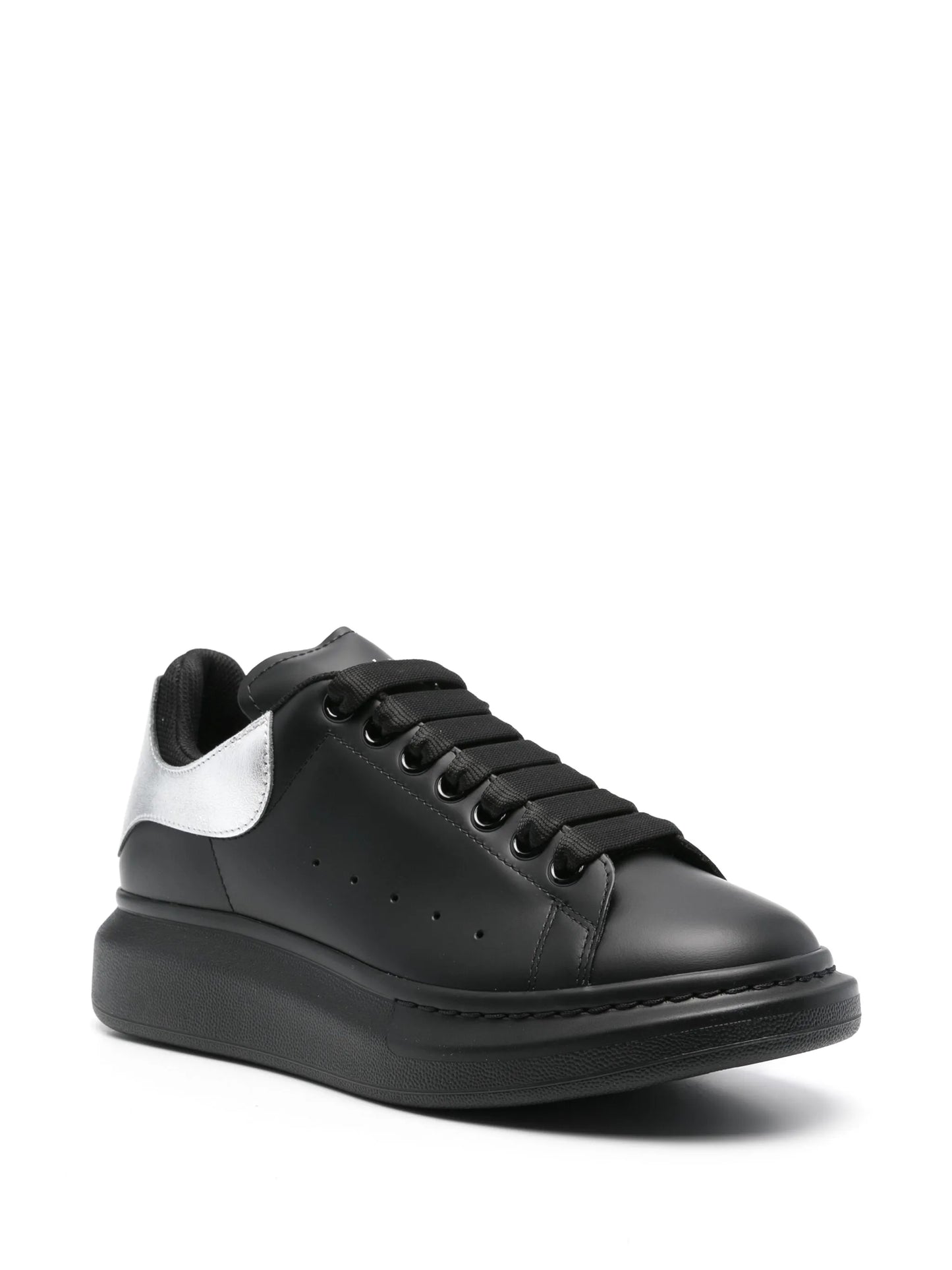 Oversized leather sneakers
