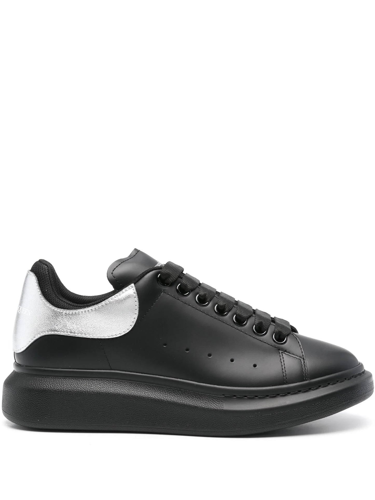 Oversized leather sneakers