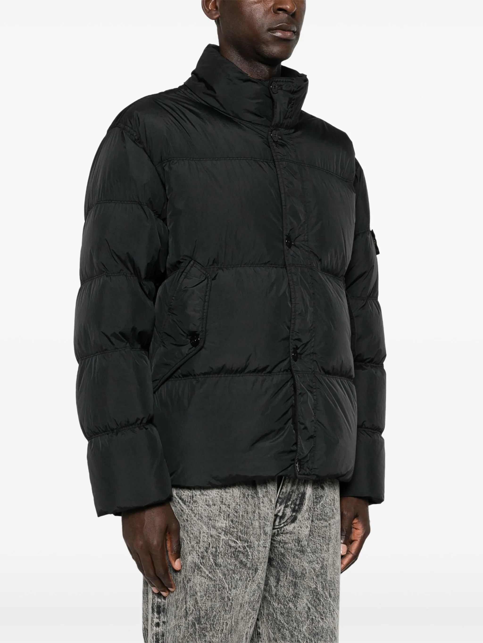 Compass-logo padded jacket