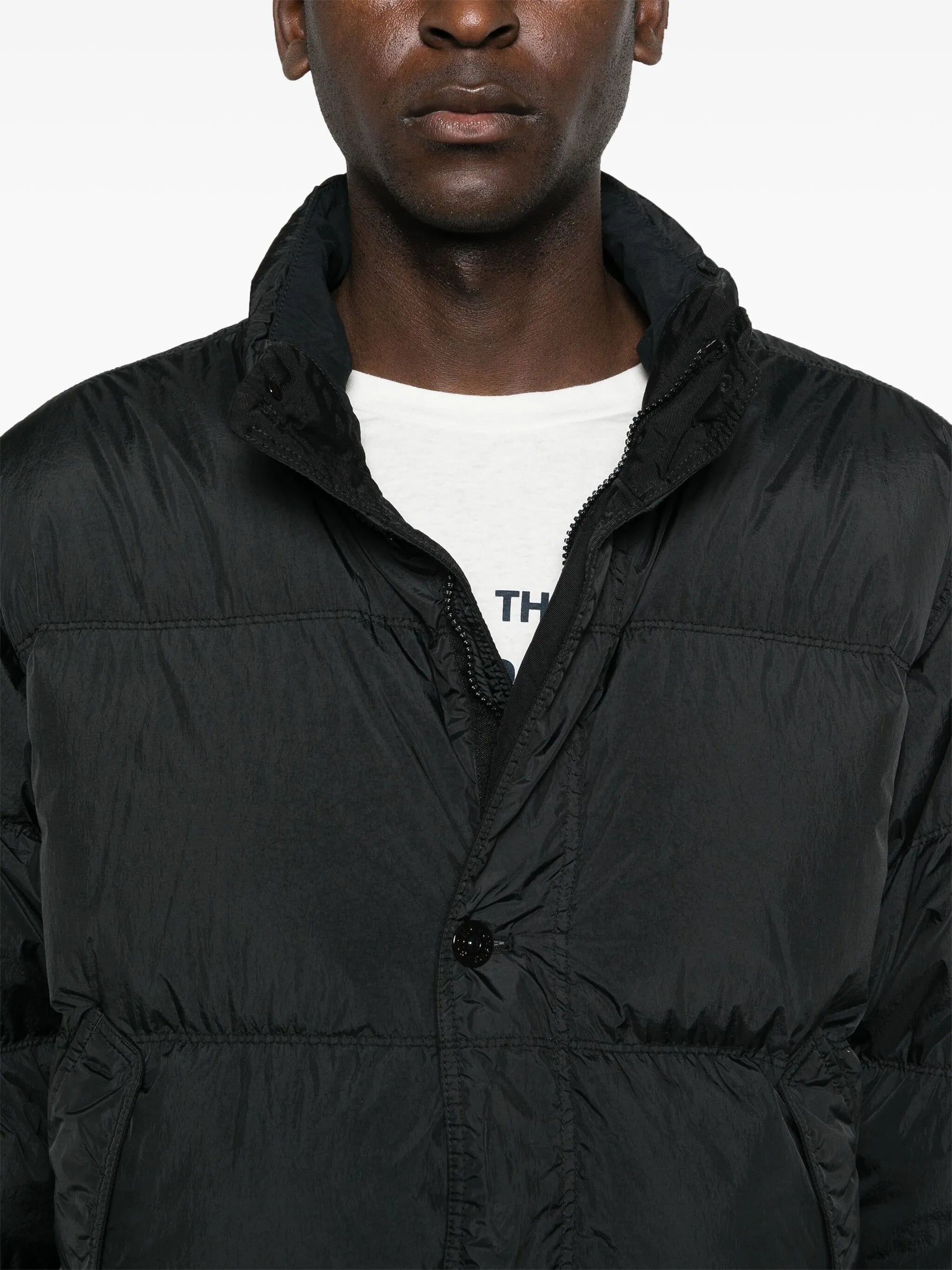 Compass-logo padded jacket