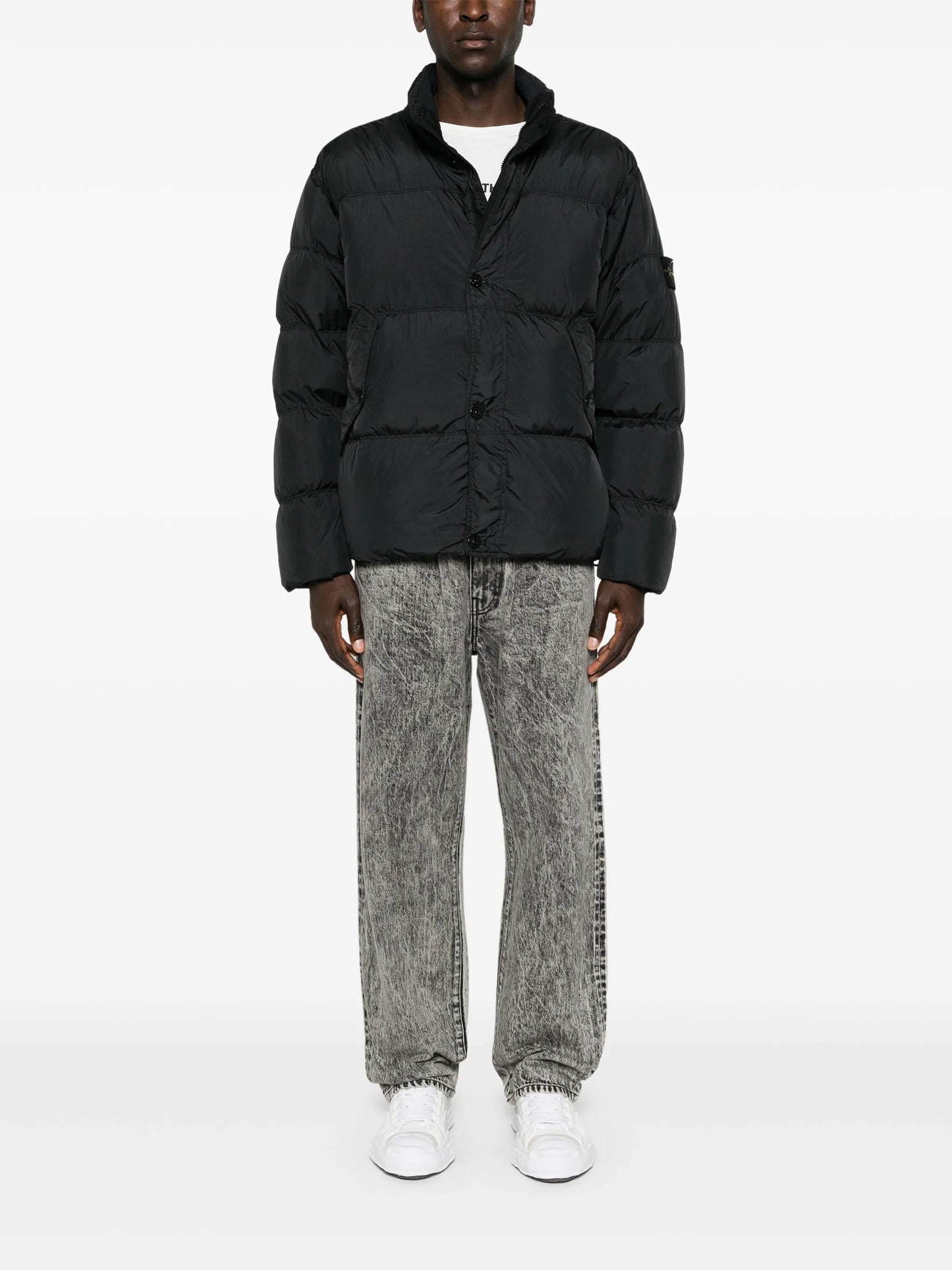 Compass-logo padded jacket