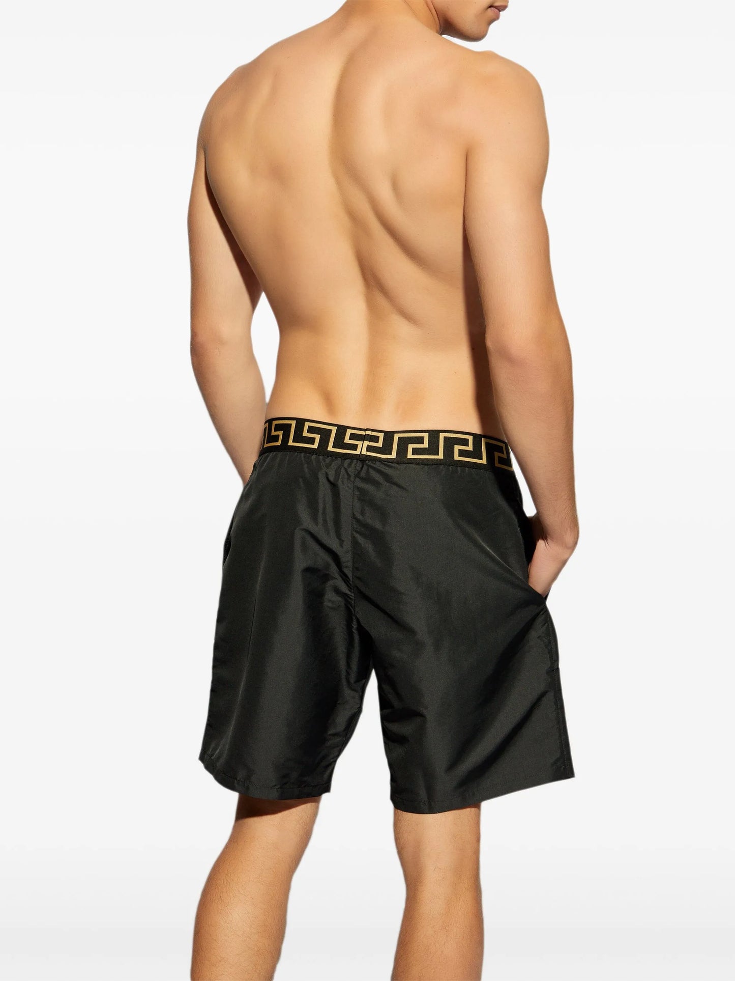Greca border swim shorts