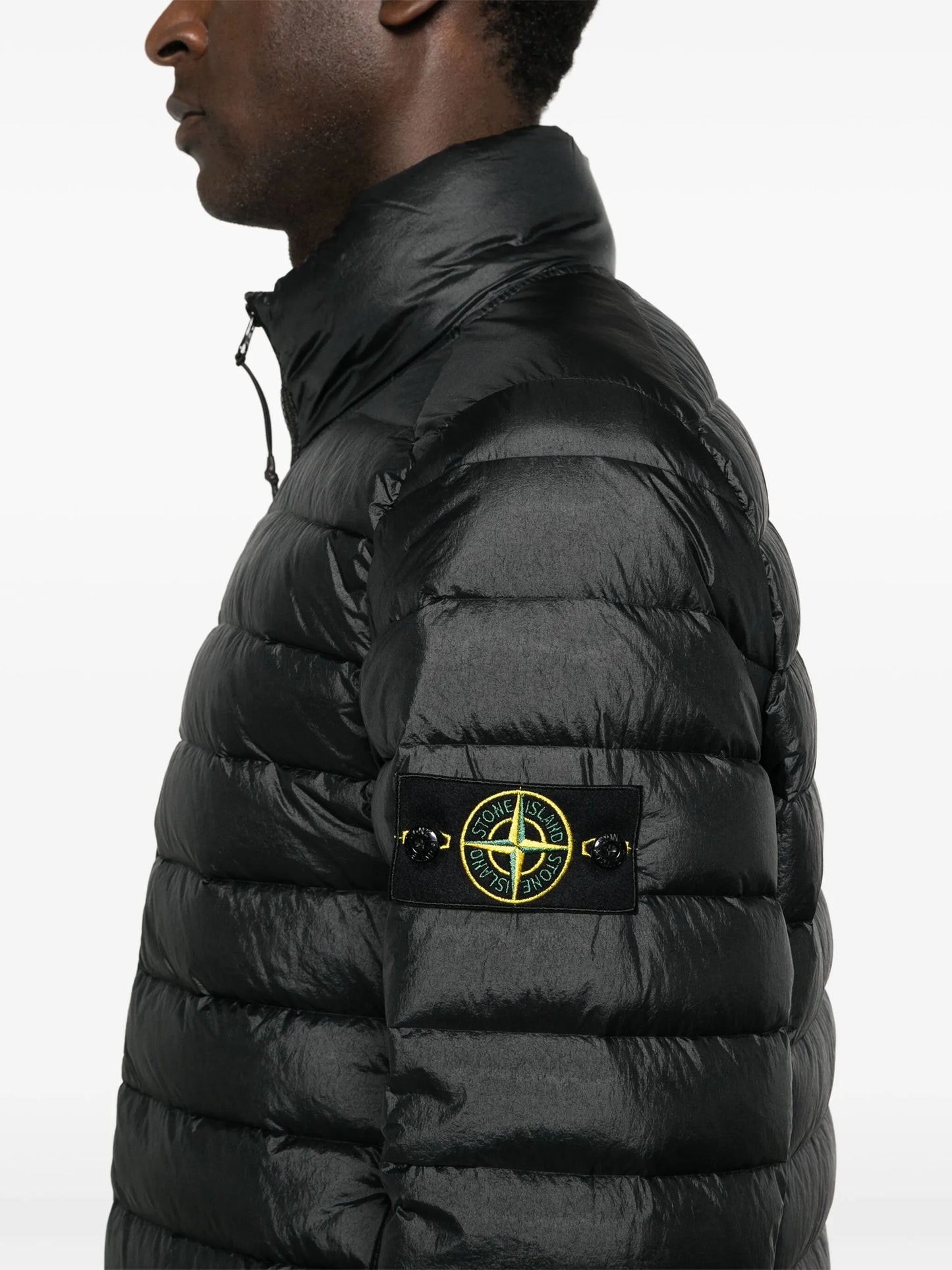 Compass-logo padded jacket