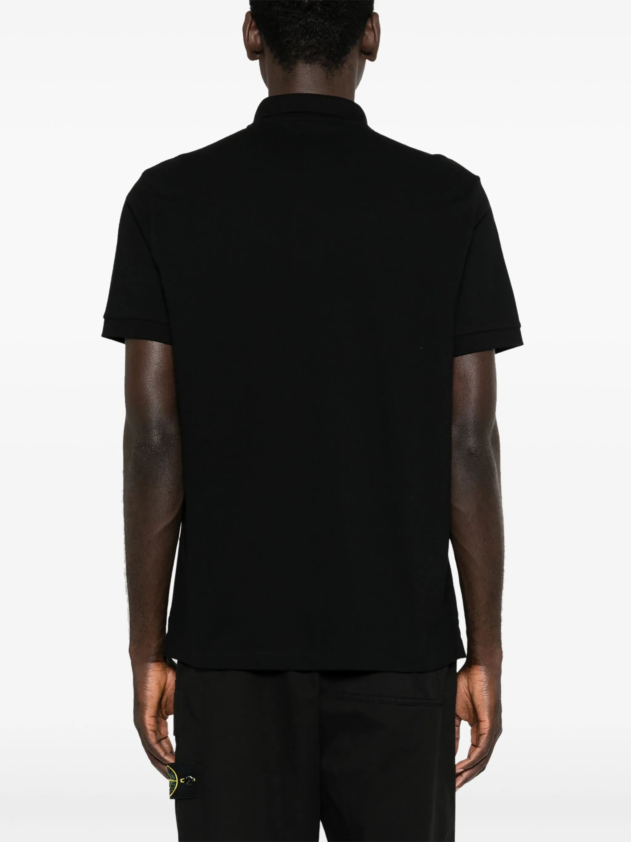 logo-patch polo shirt