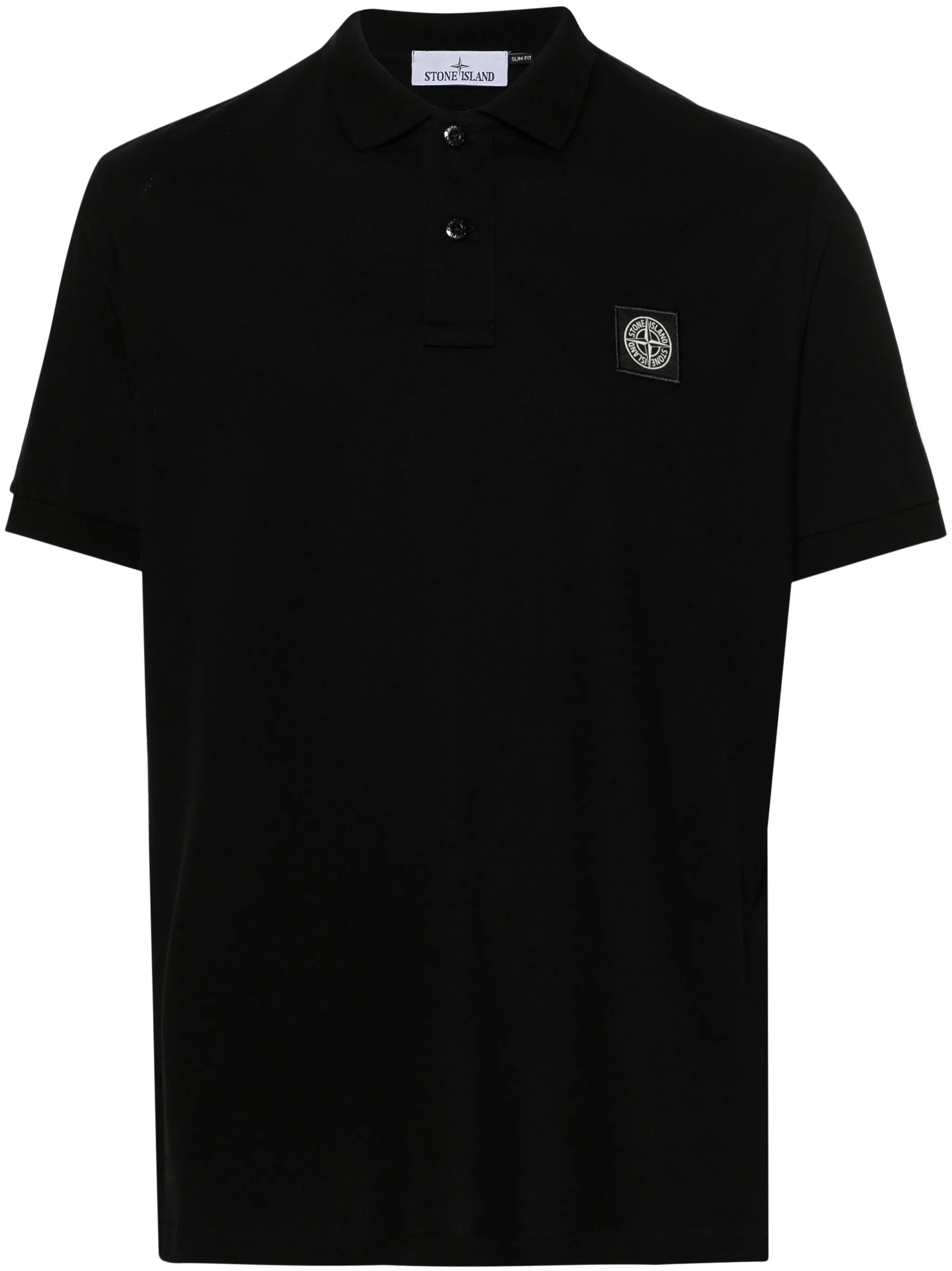 logo-patch polo shirt