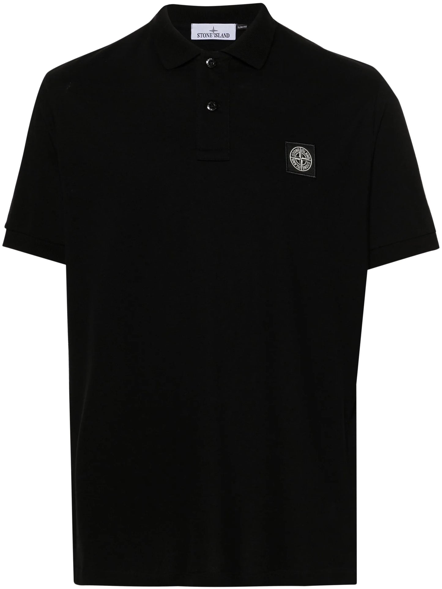 logo-patch polo shirt
