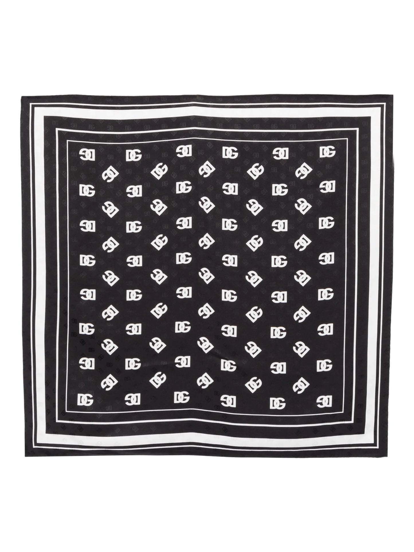 DG logo silk scarf