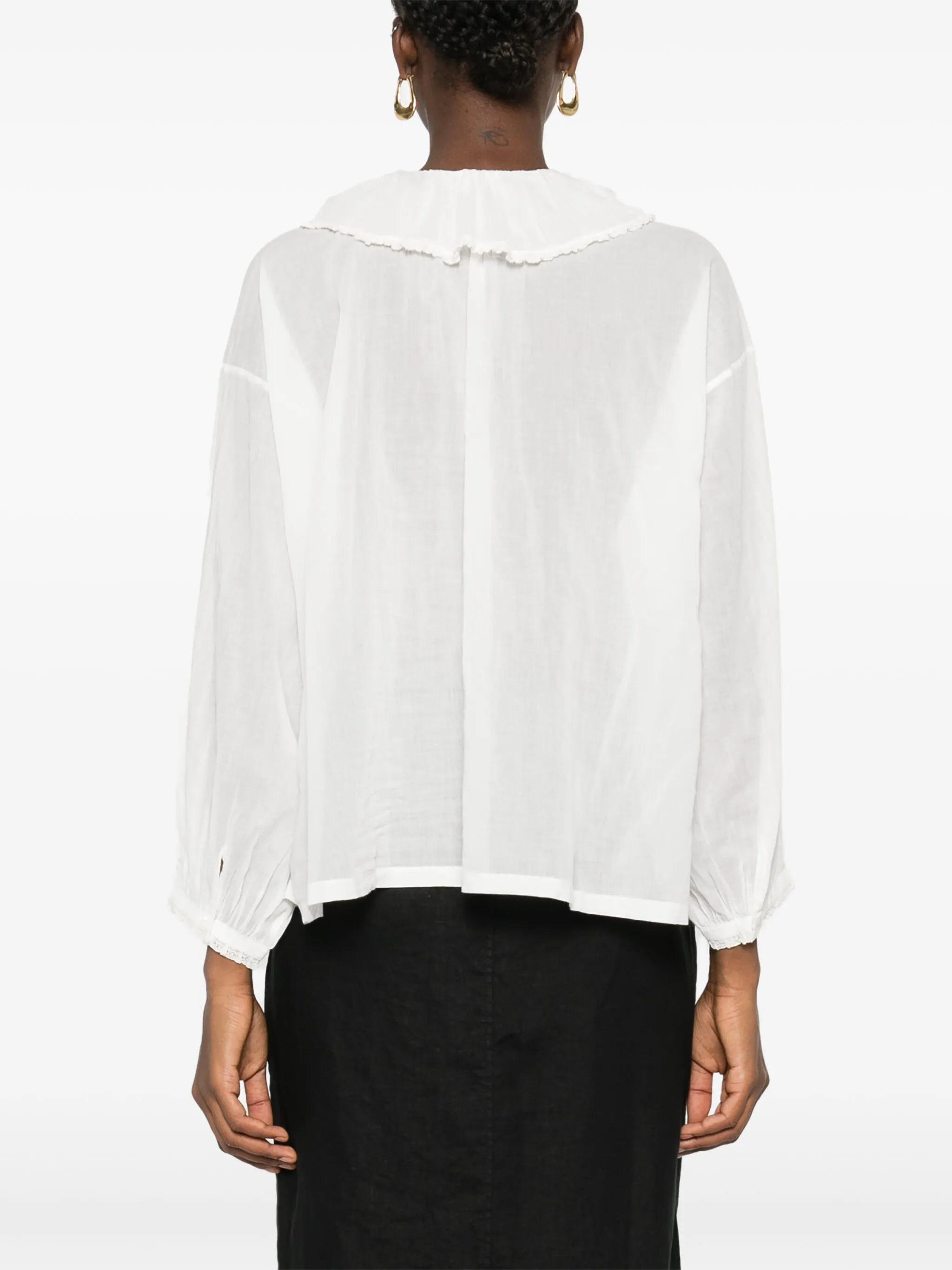 Jana ruffle-detail blouse