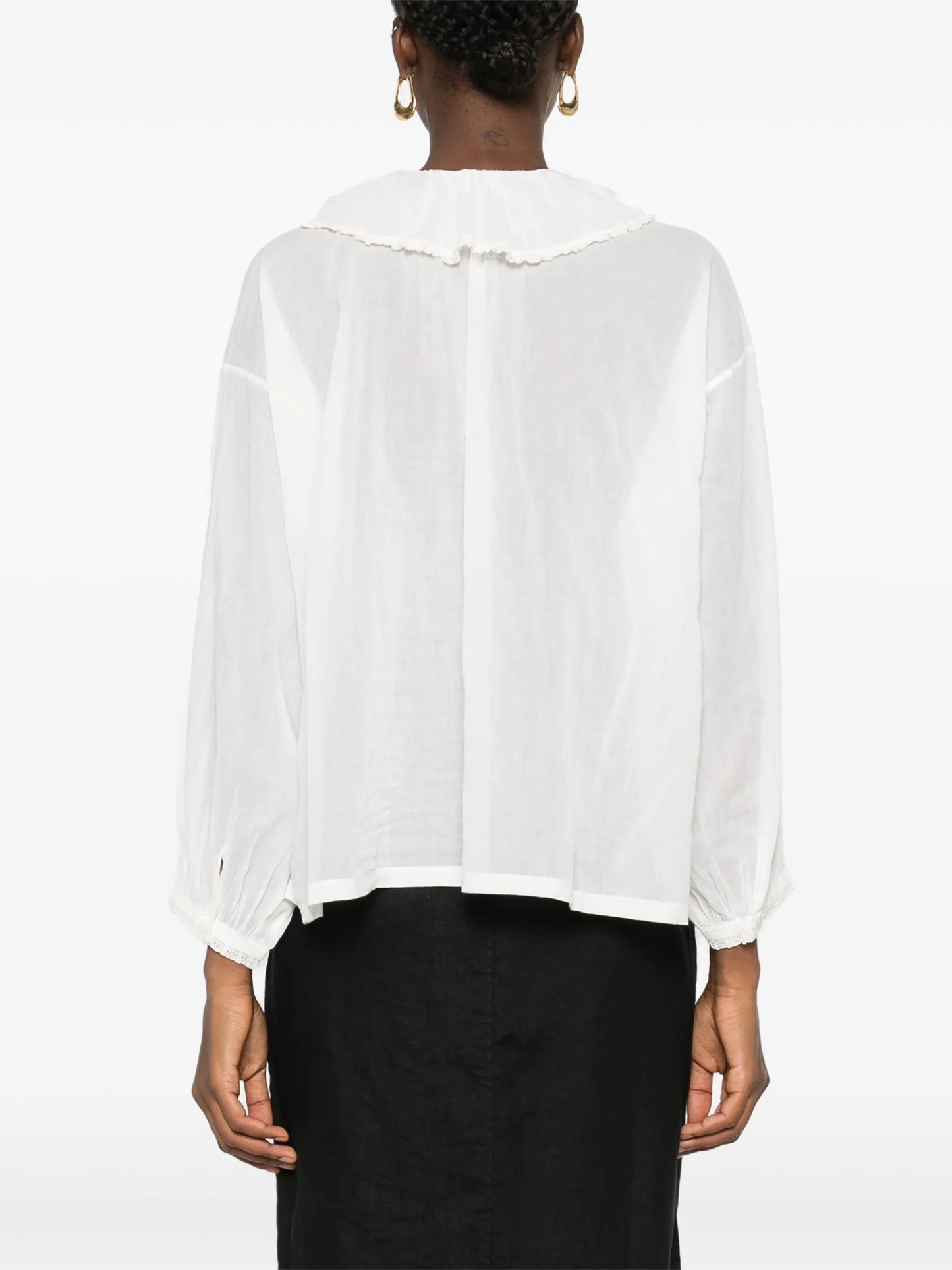 Jana ruffle-detail blouse