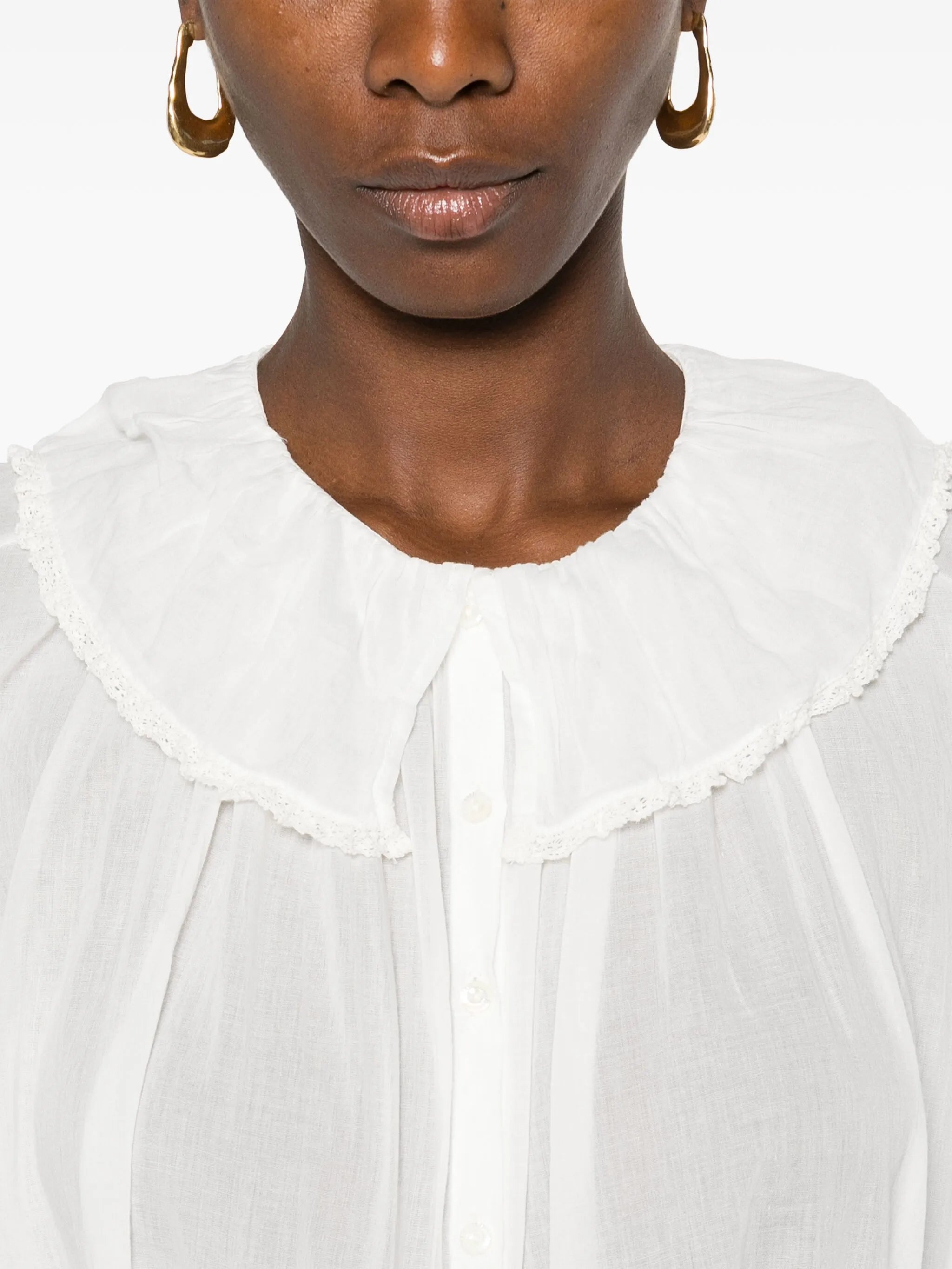 Jana ruffle-detail blouse