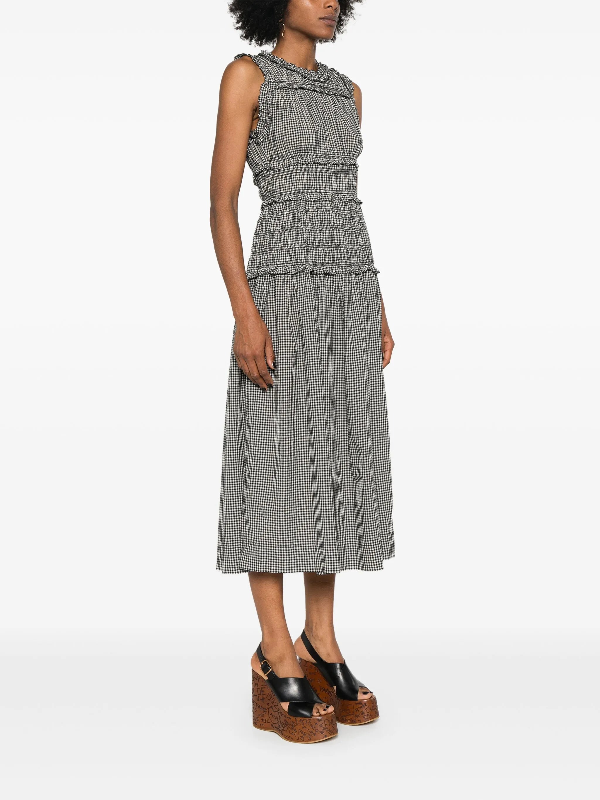 Mallory gingham check dress