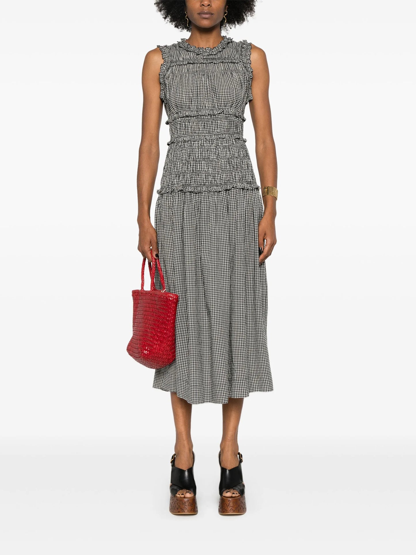 Mallory gingham check dress