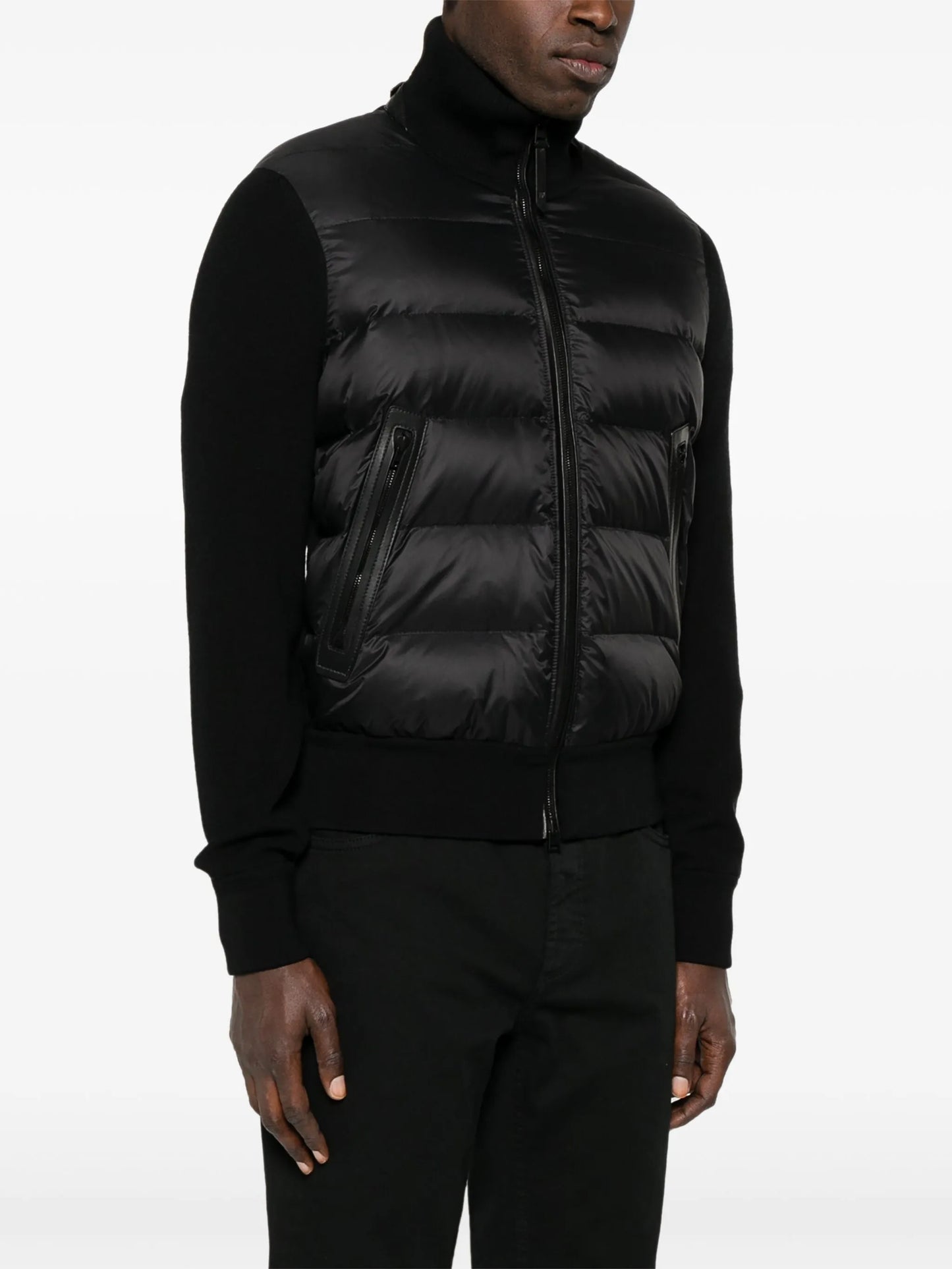 panelled down jacket