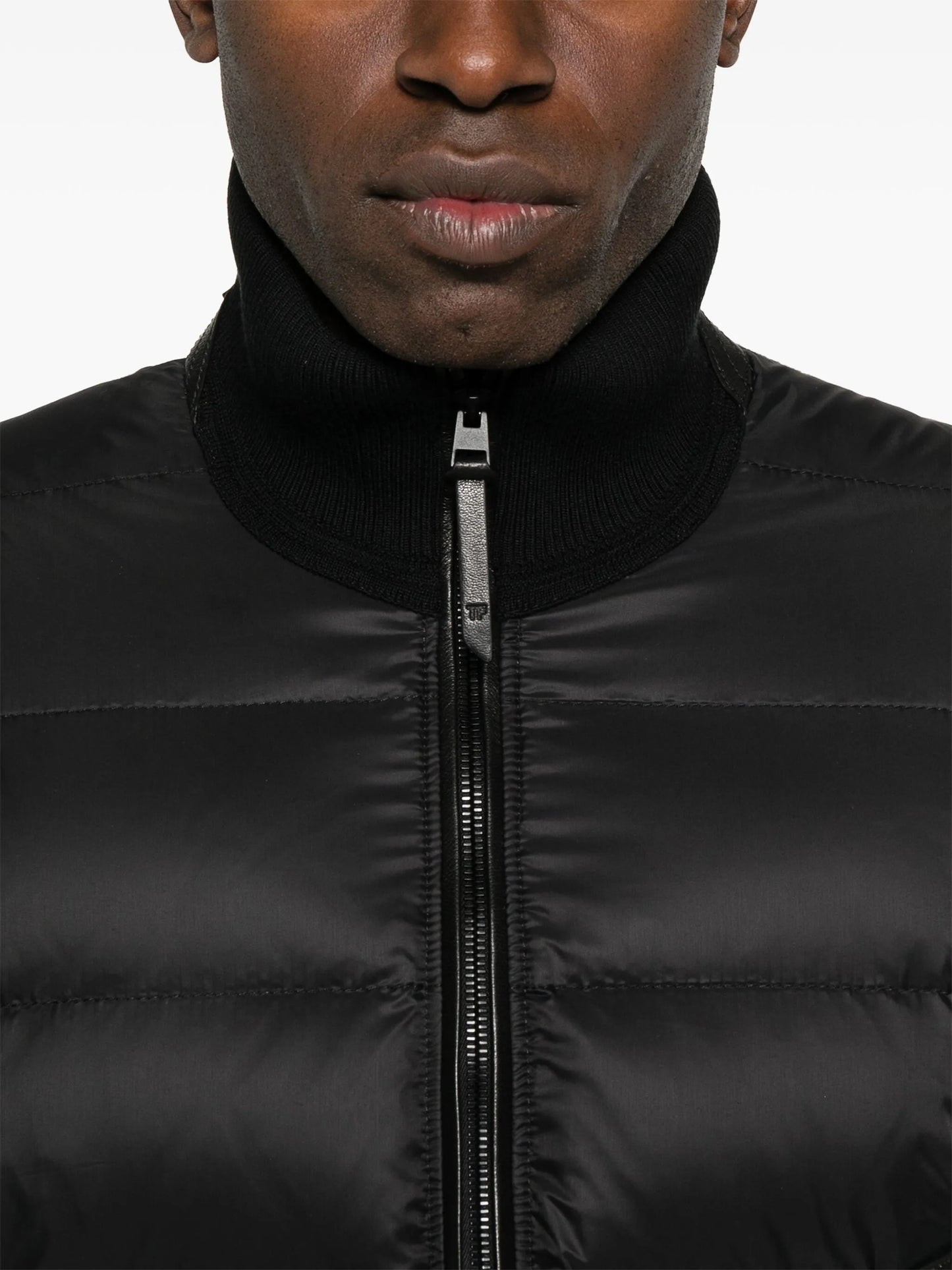 panelled down jacket