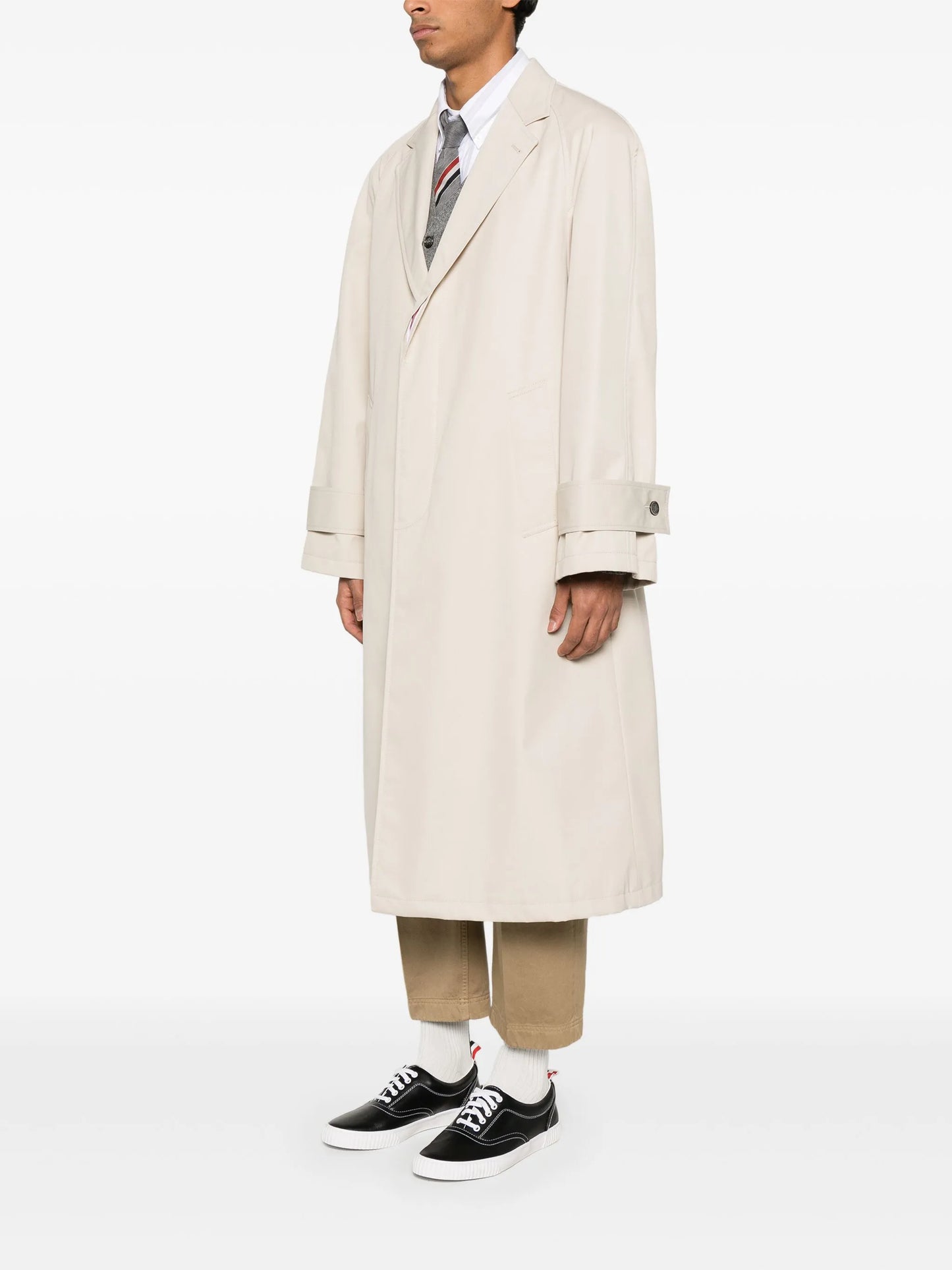 cotton raglan coat