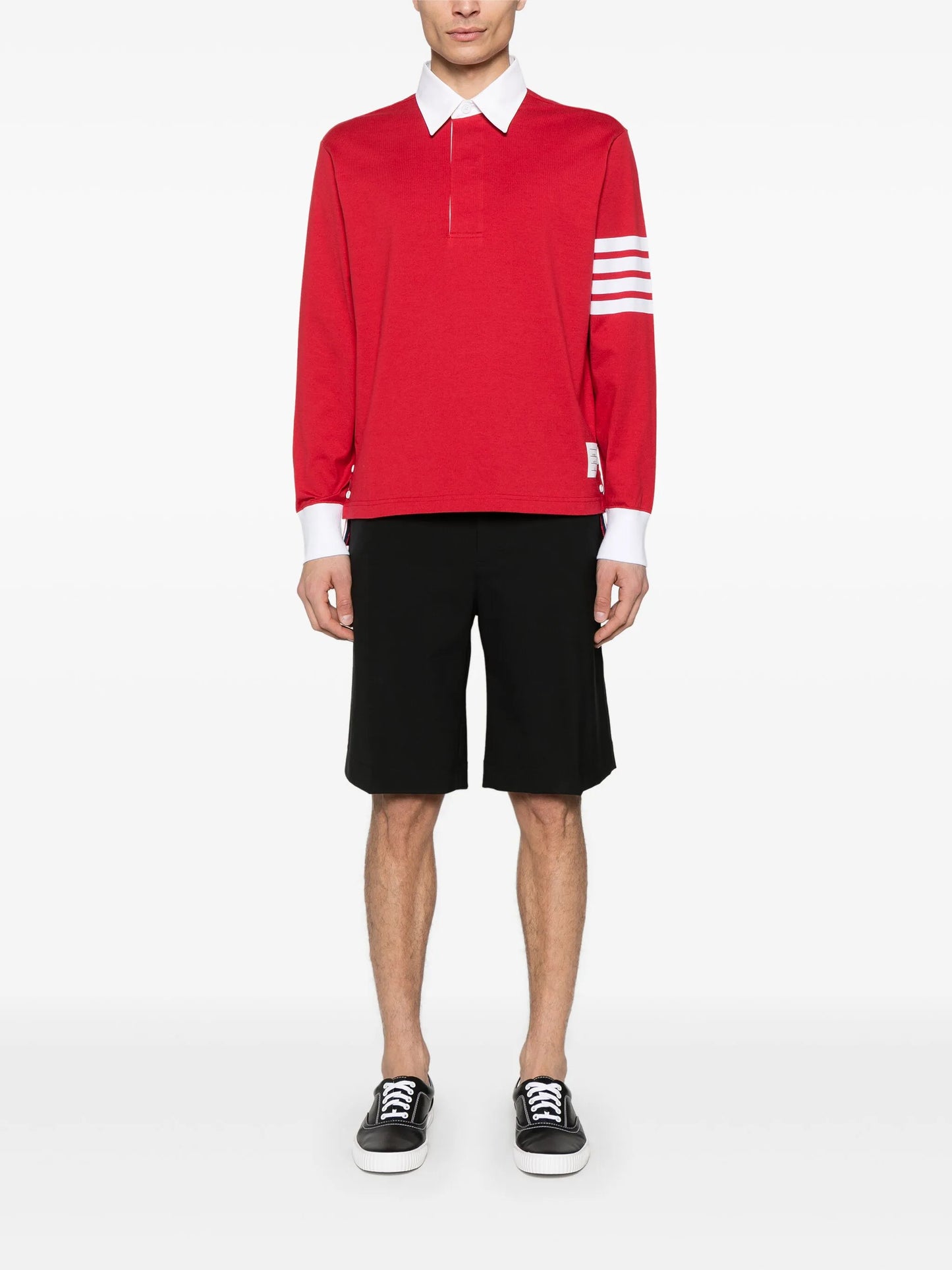 4-Bar stripe polo shirt