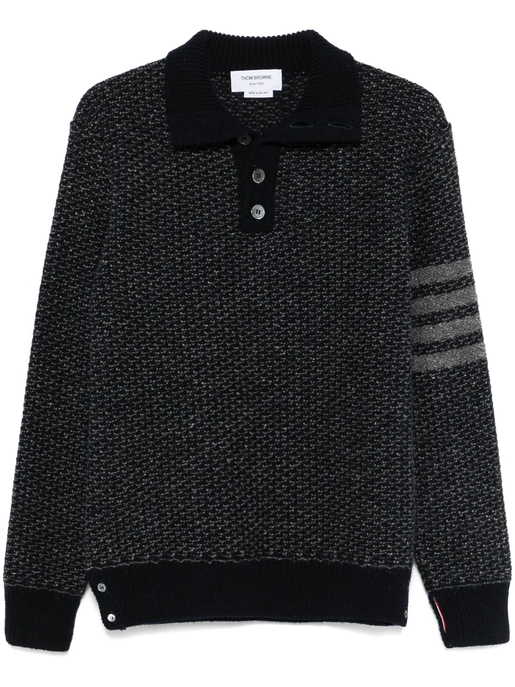 4-Bar tweed sweater