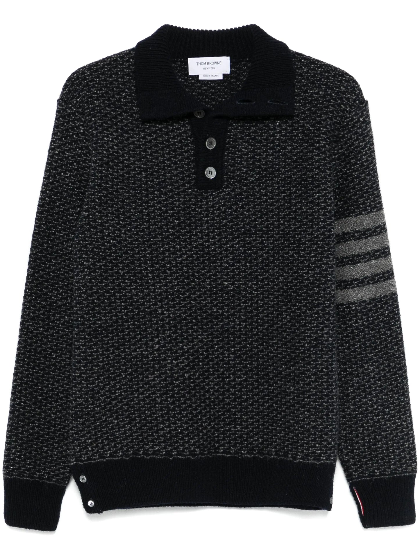 4-Bar tweed sweater