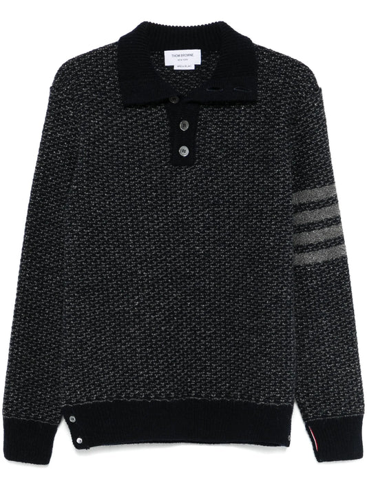 4-Bar tweed sweater