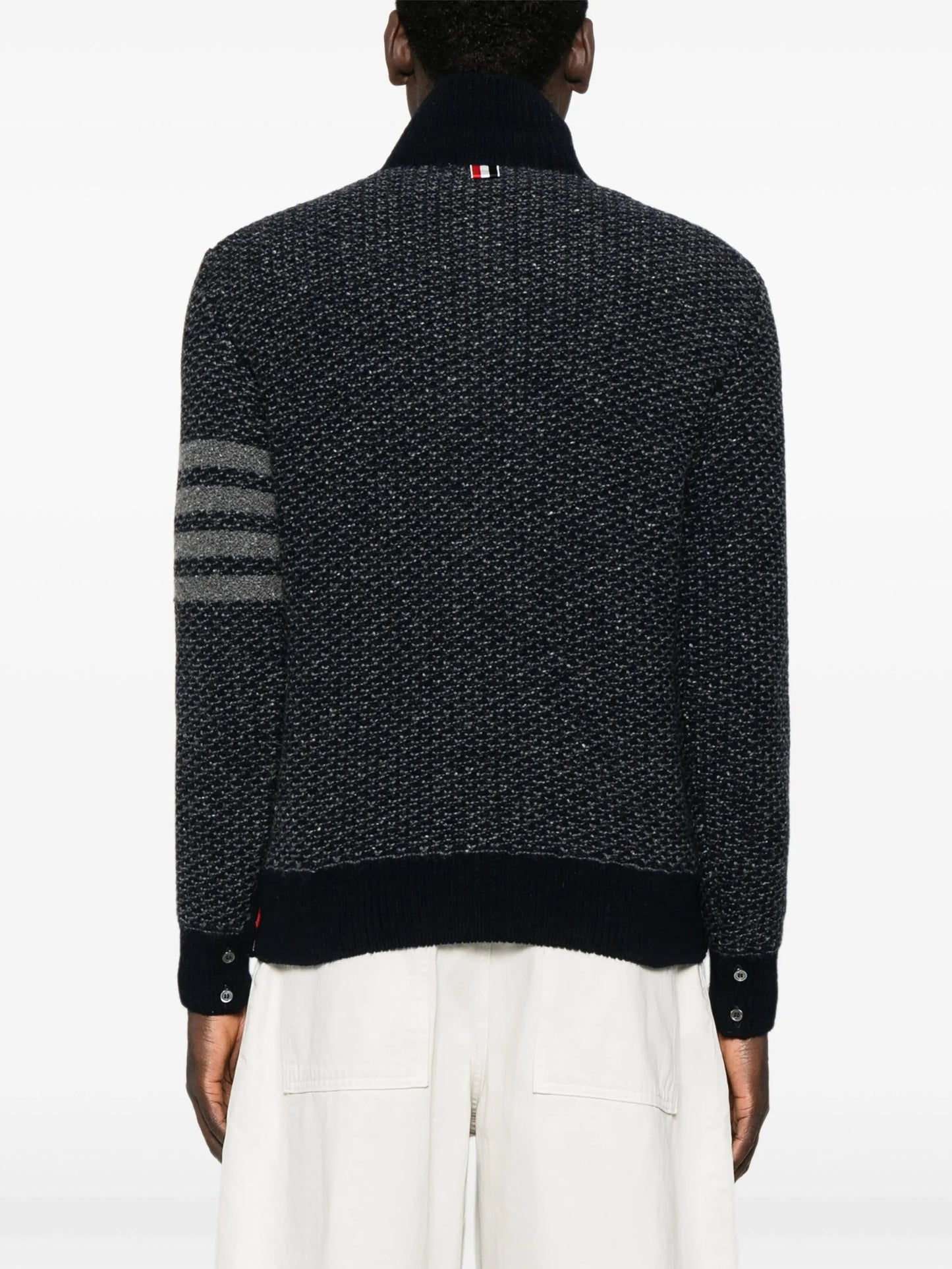 4-Bar tweed sweater