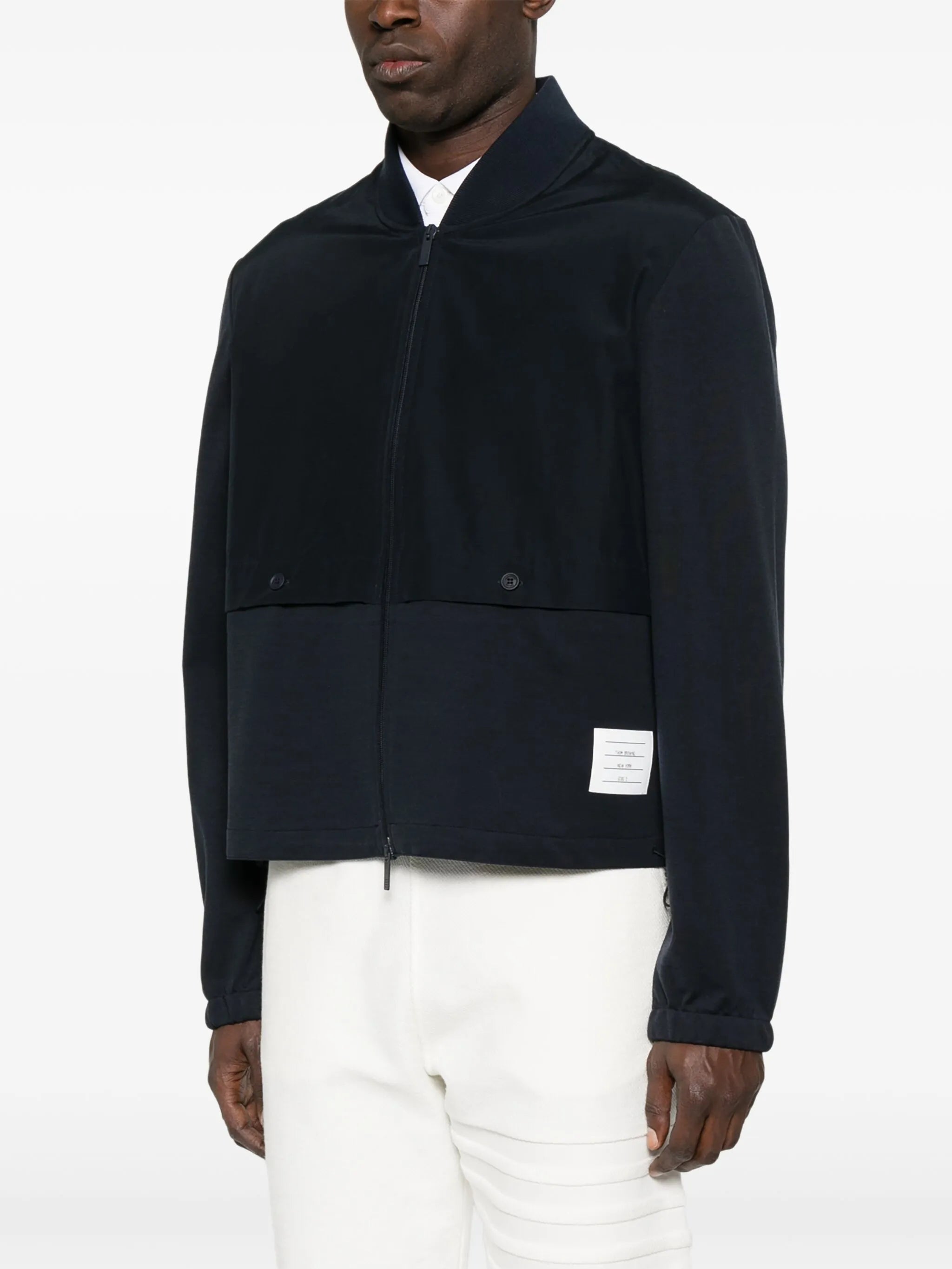 panelled bomber jacket