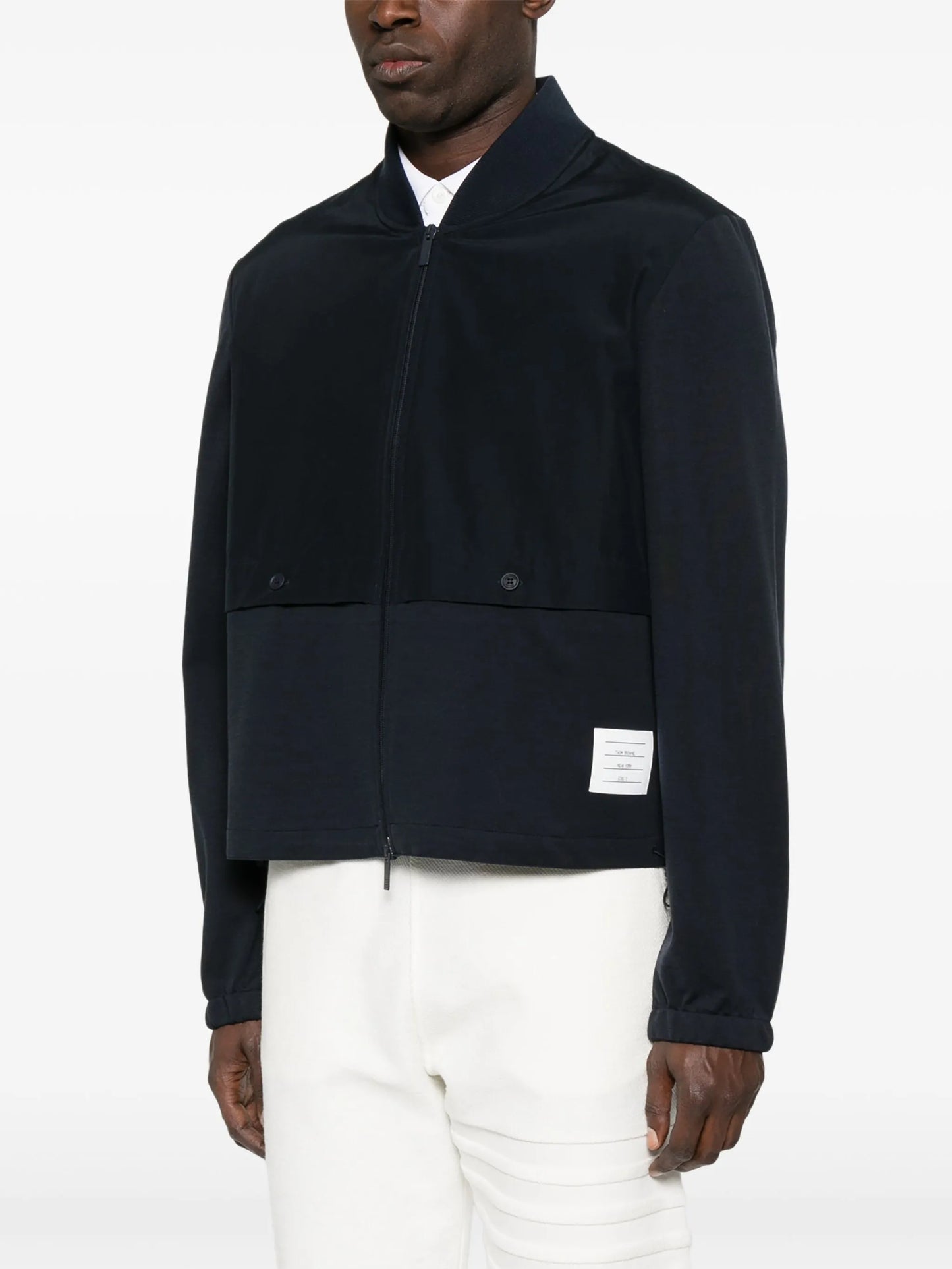 panelled bomber jacket