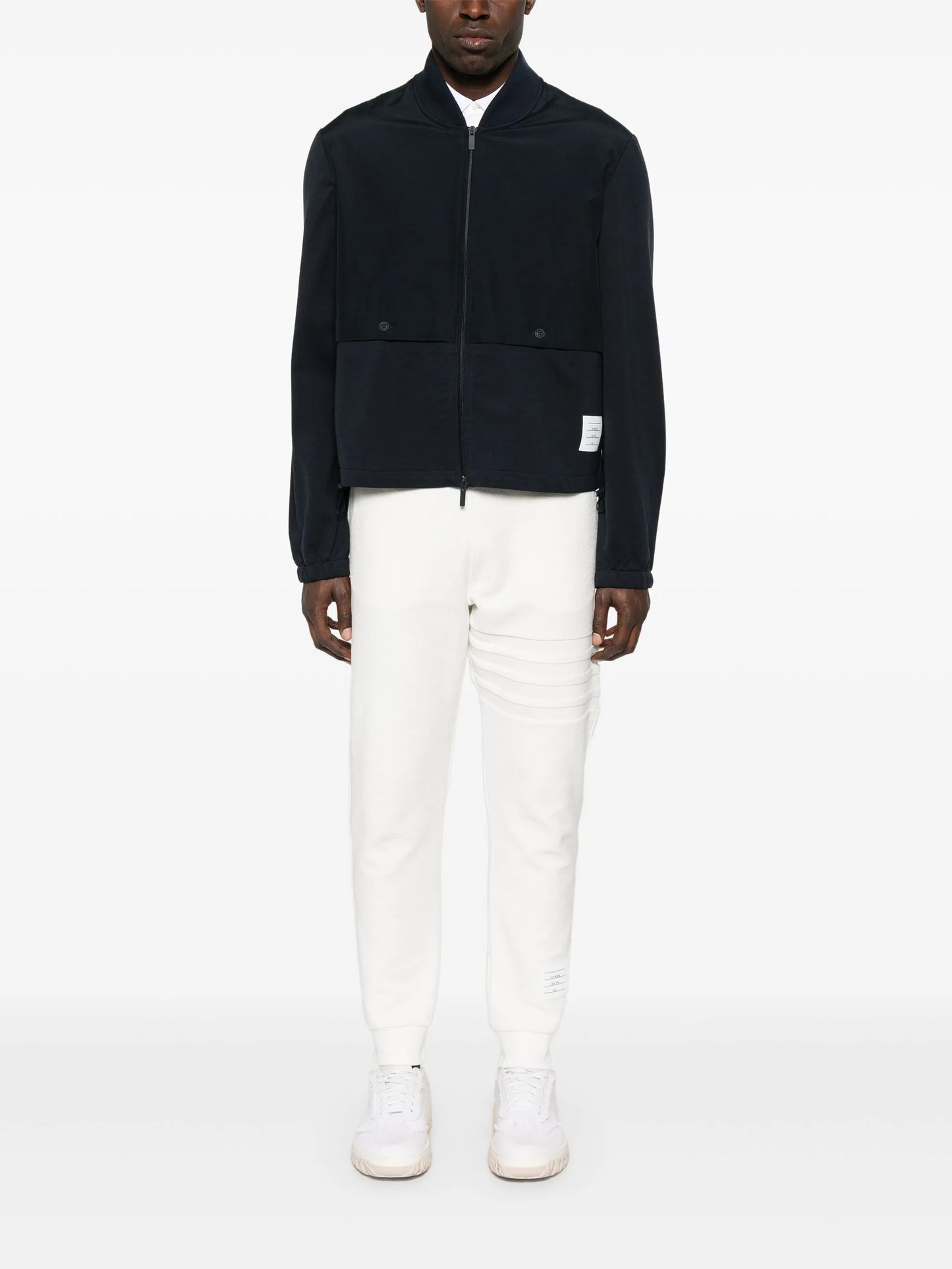 panelled bomber jacket