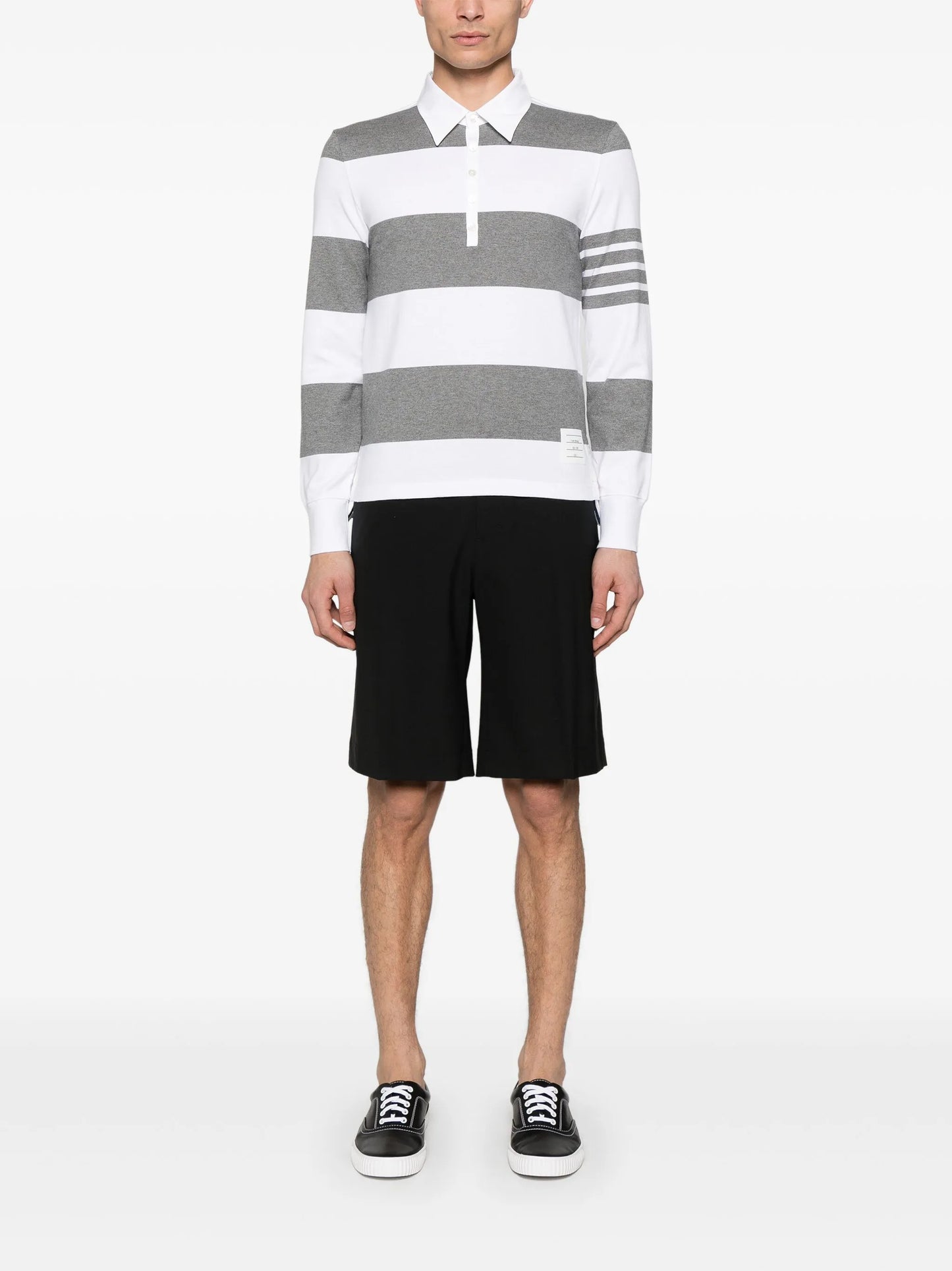 rugby stripe polo shirt